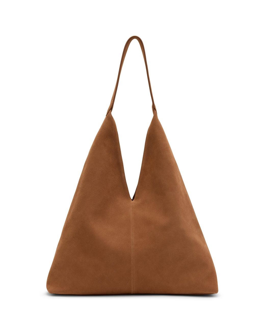 Nobody's Child Brown Suede Slouch Bag