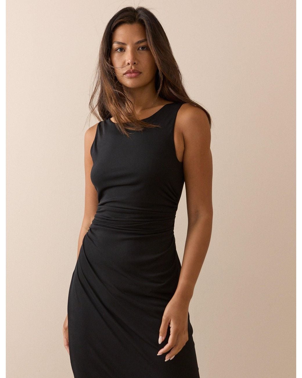 Nobody's Child Natural Jersey Margot Midi Dress