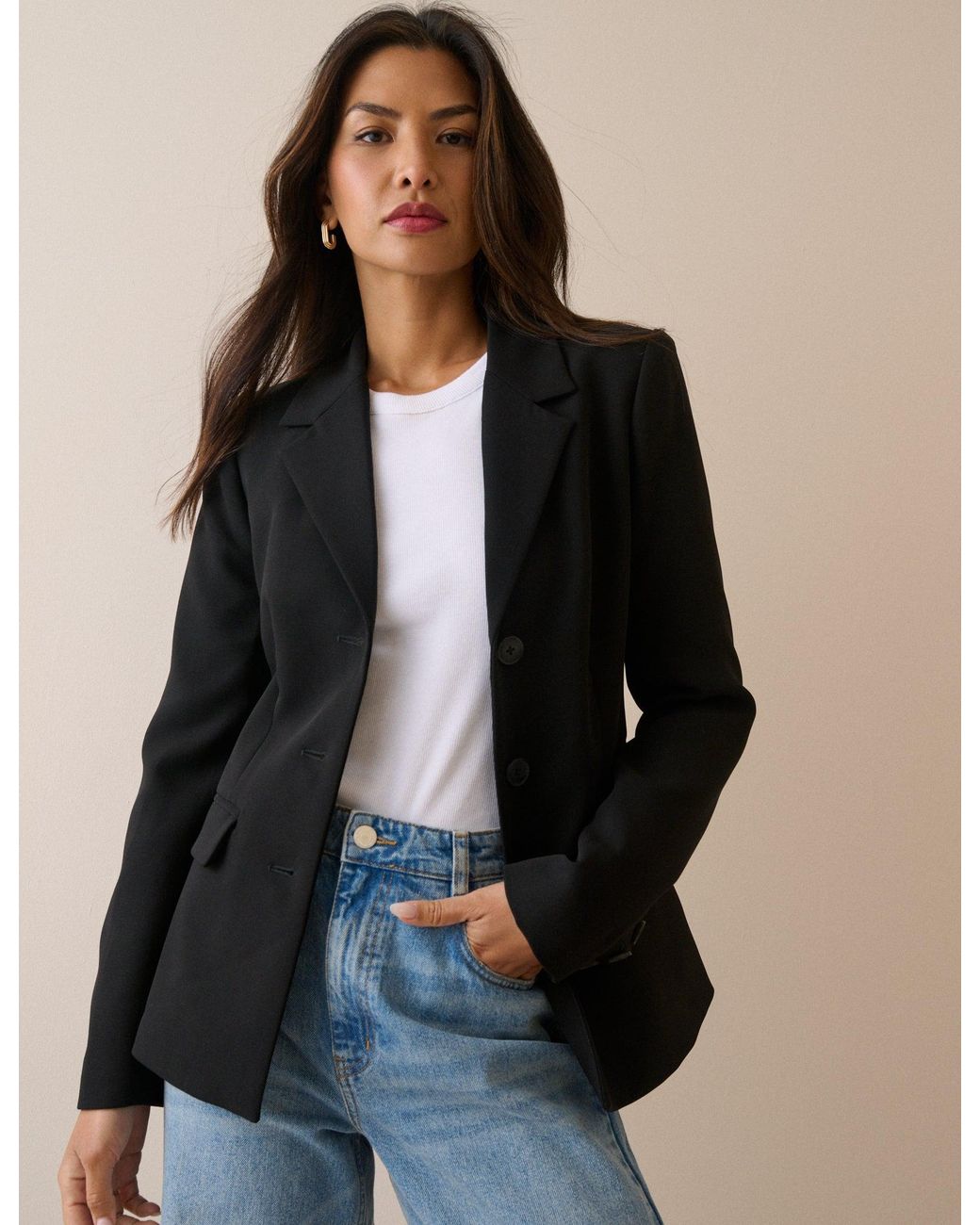 Nobody's Child Black Cinched Blazer