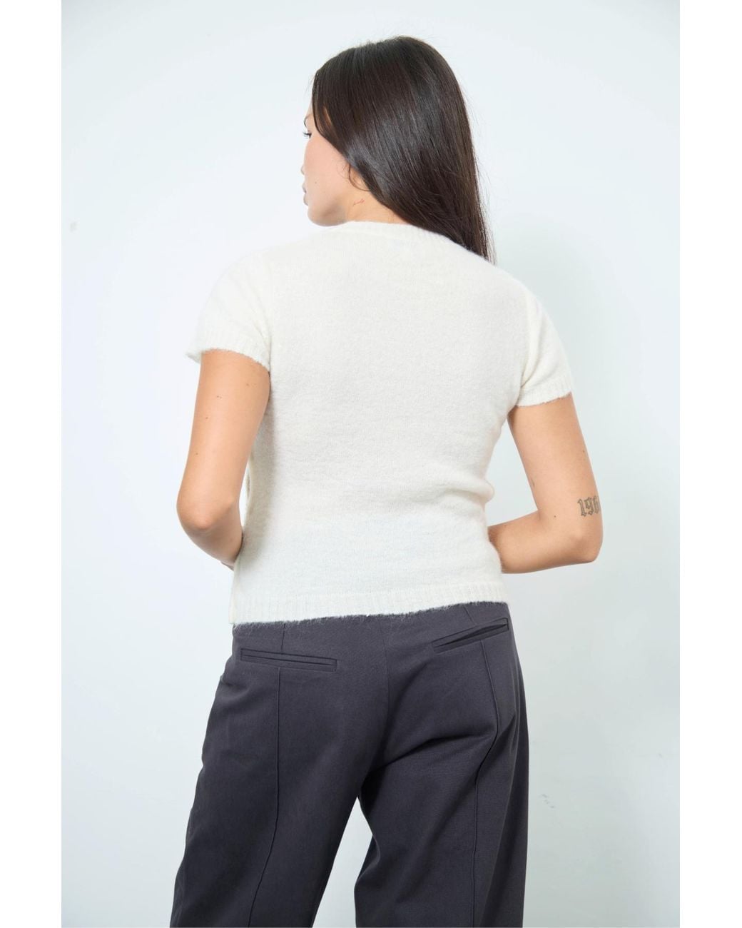 No Emotions UK White Twiggy Jumper