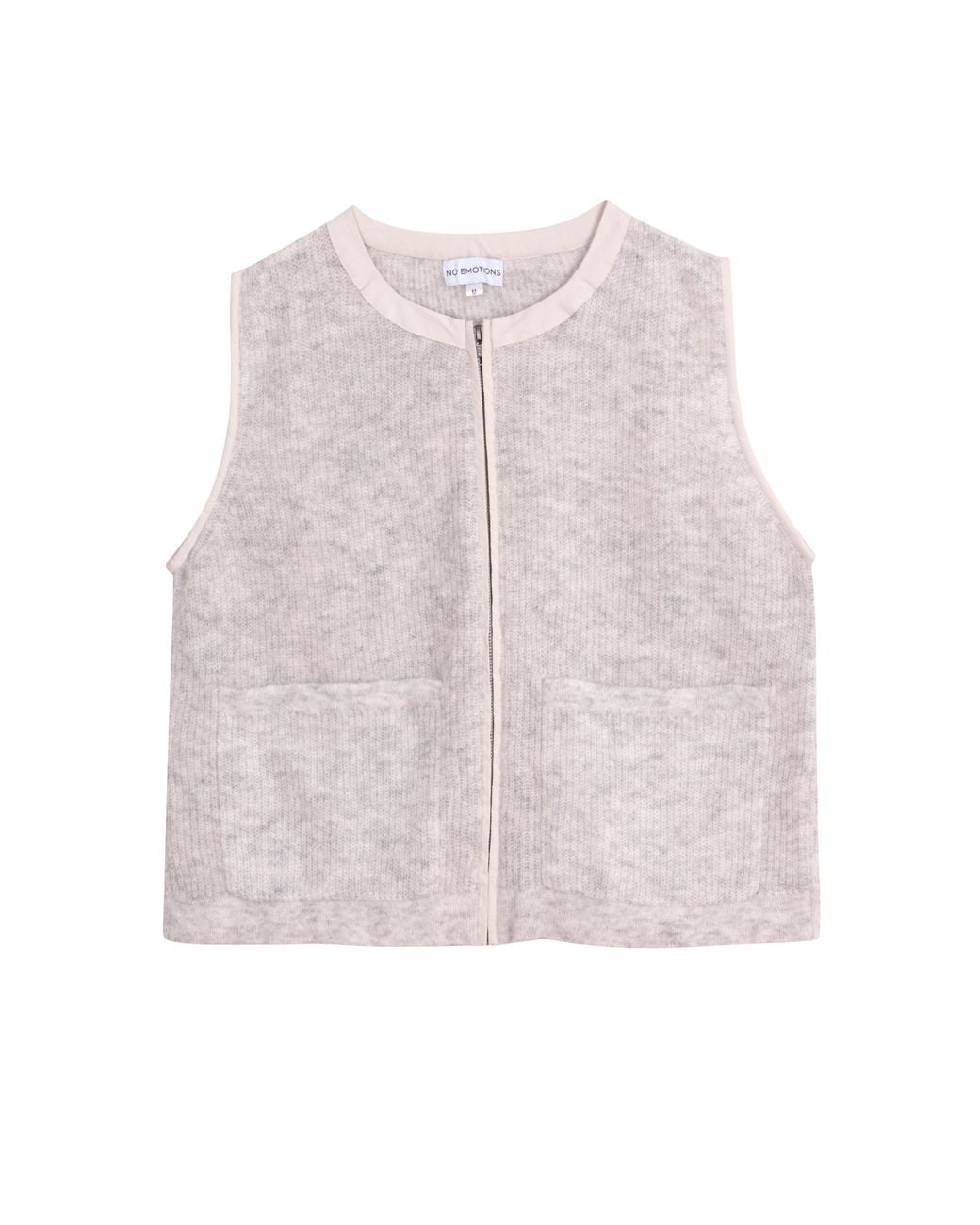 No Emotions UK White Mohair Gilet