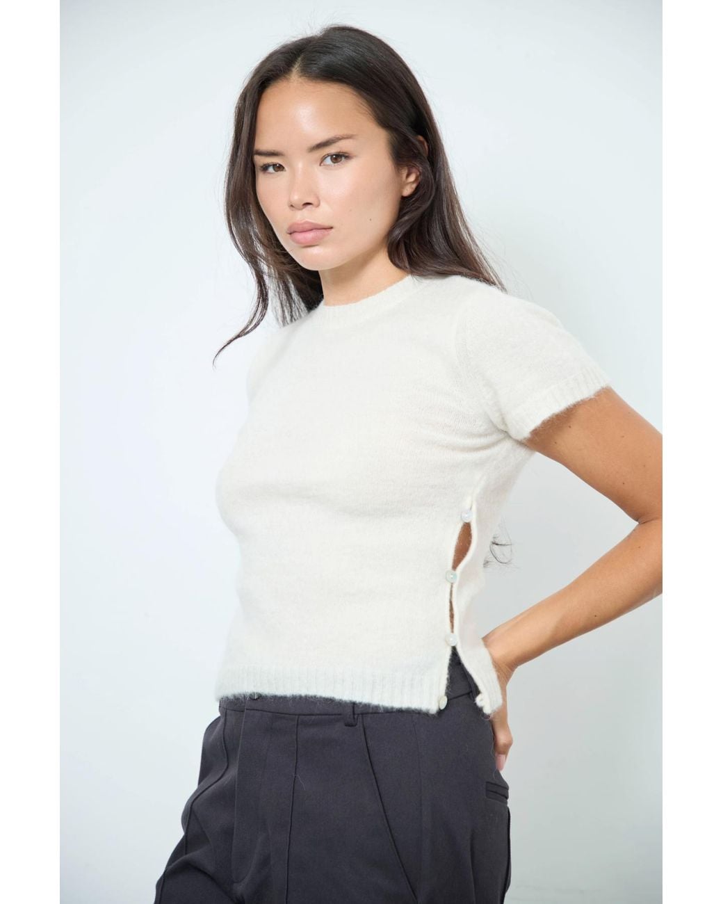No Emotions UK White Twiggy Jumper