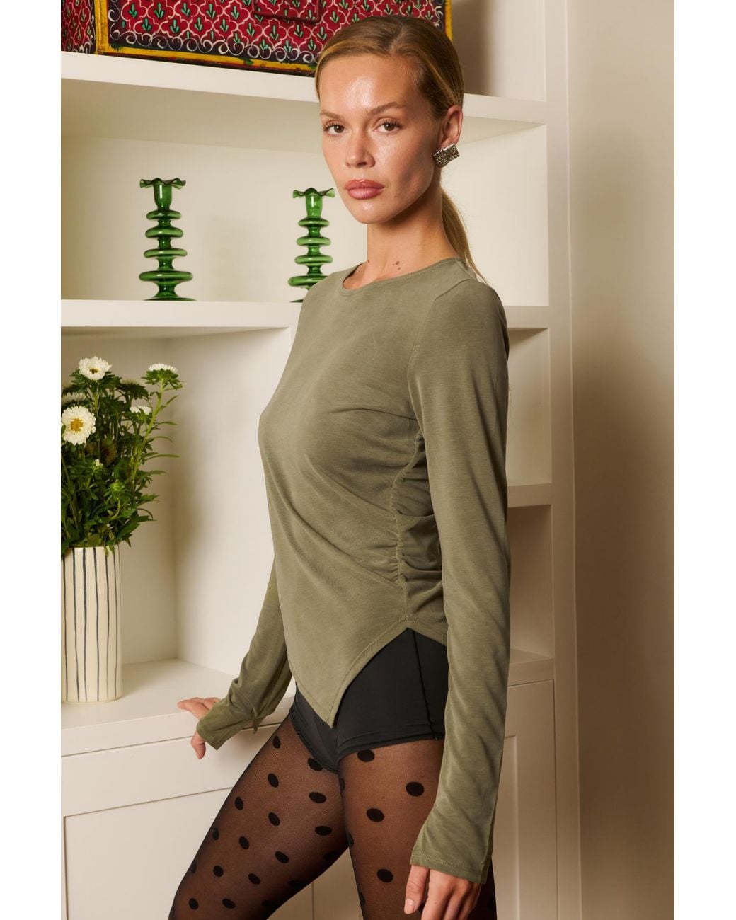 No Emotions UK Green Bessie Top