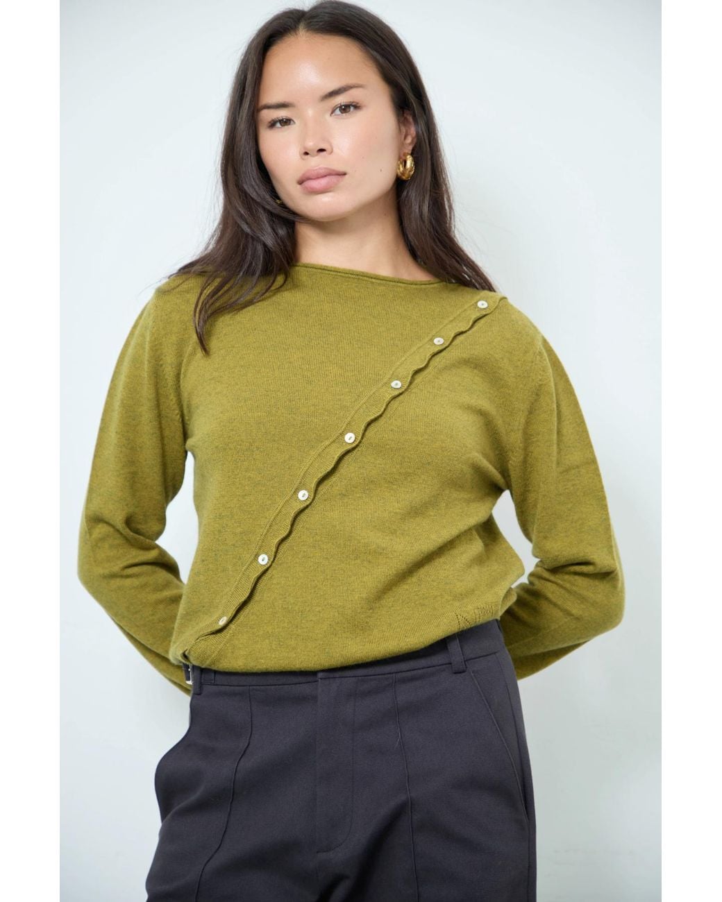 No Emotions UK Green Alma Cardigan