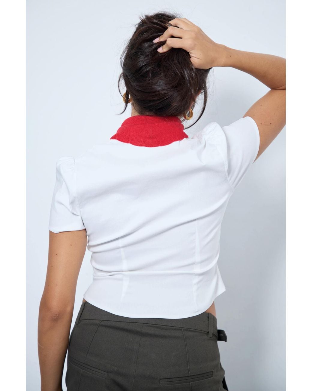 No Emotions UK White Alma Neck Scarf