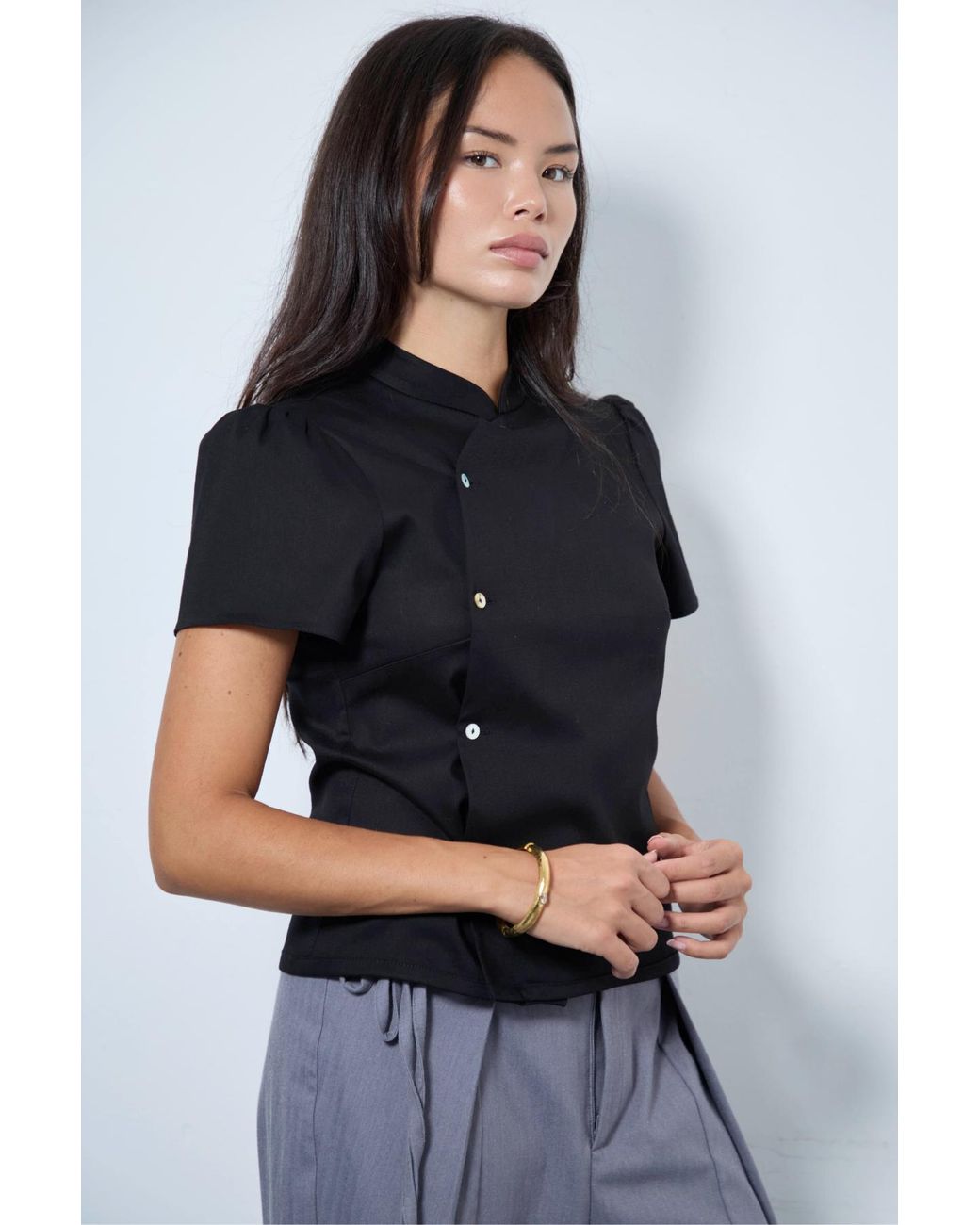 No Emotions UK Black Claudia Top