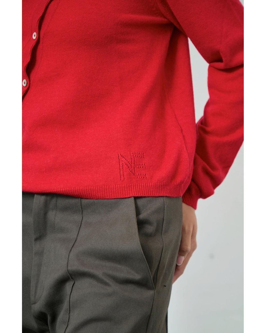 No Emotions UK Red Alma Cardigan