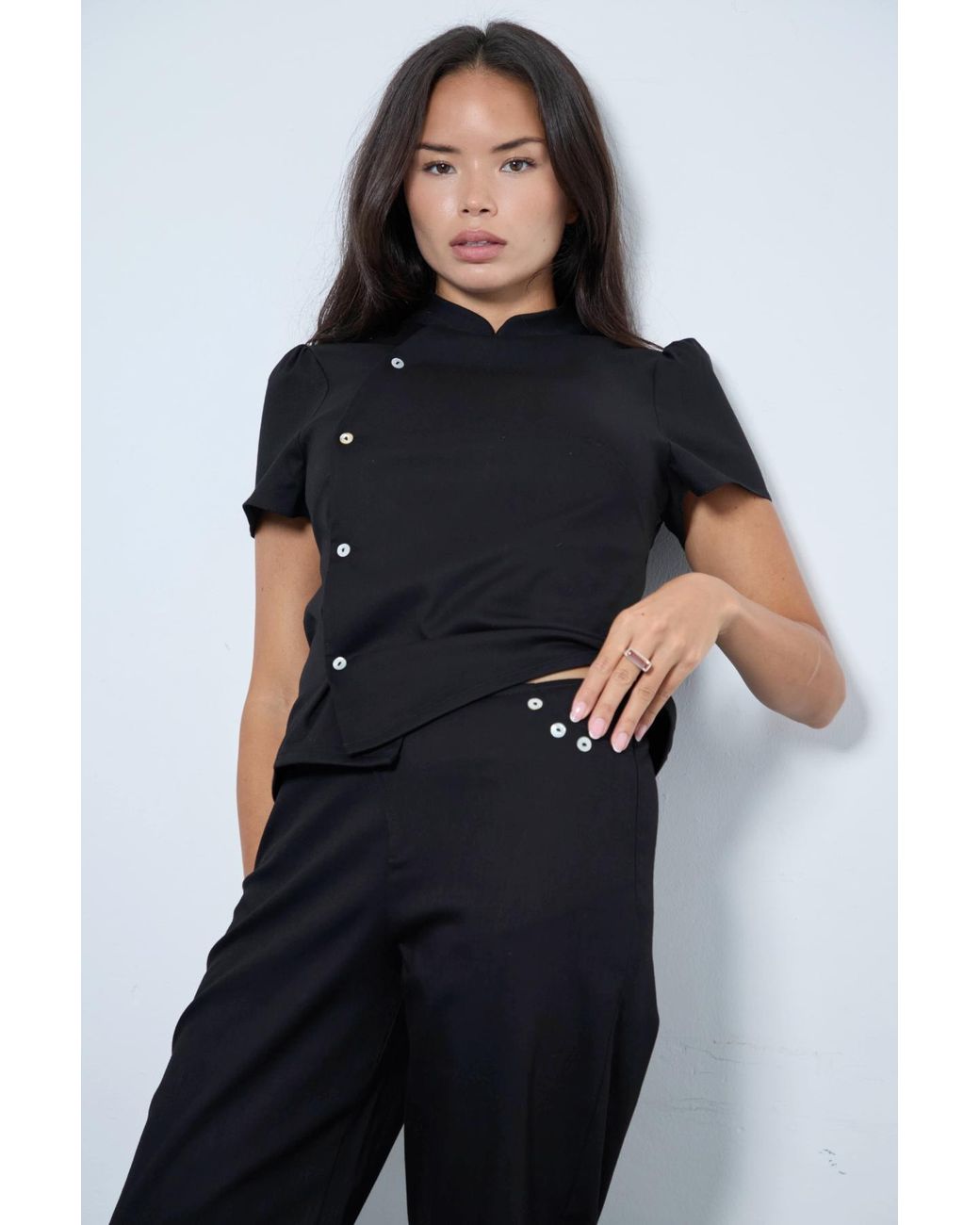 No Emotions UK Black Claudia Top