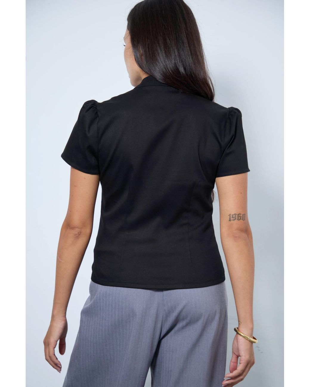 No Emotions UK Black Claudia Top