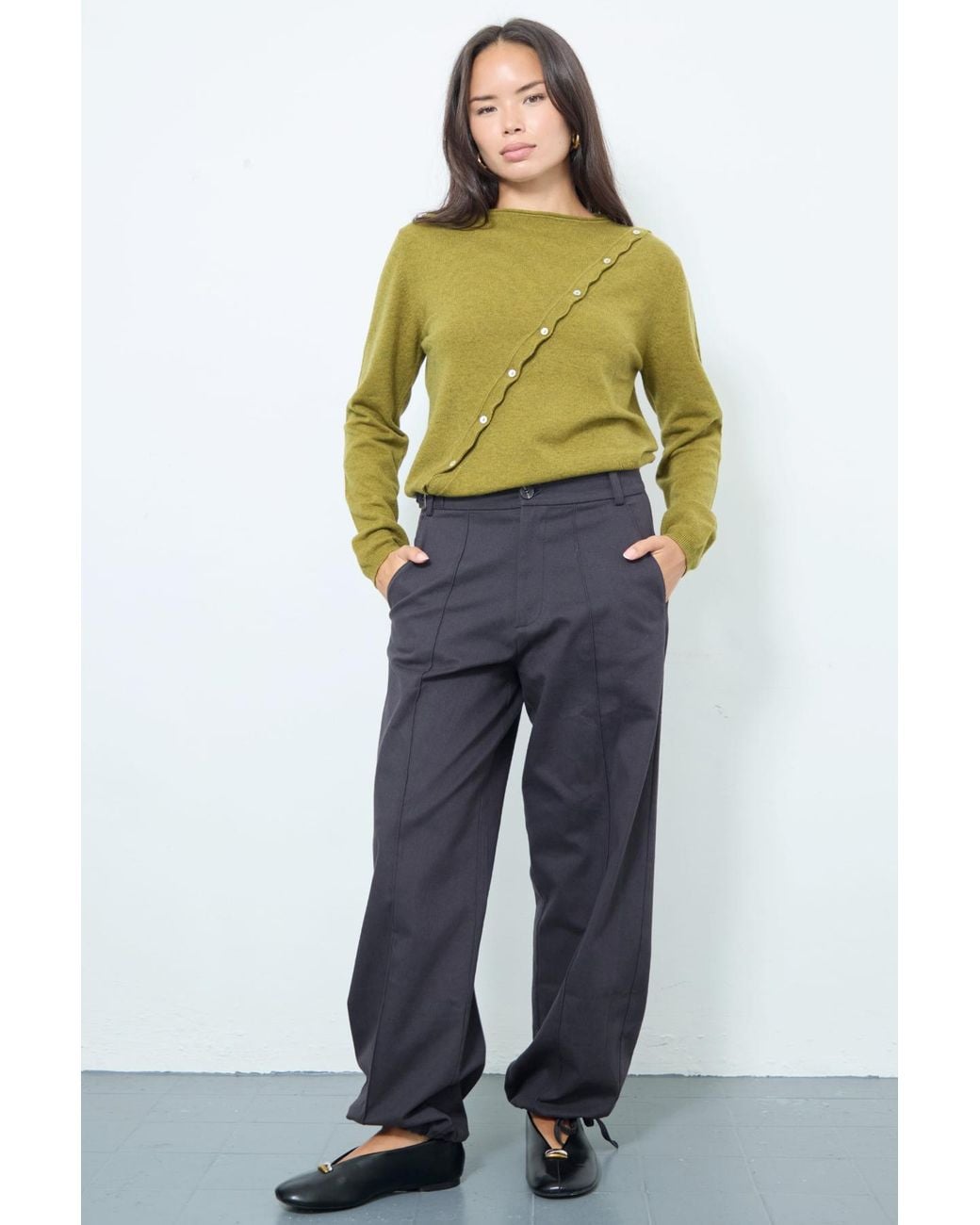 No Emotions UK Green Alma Cardigan