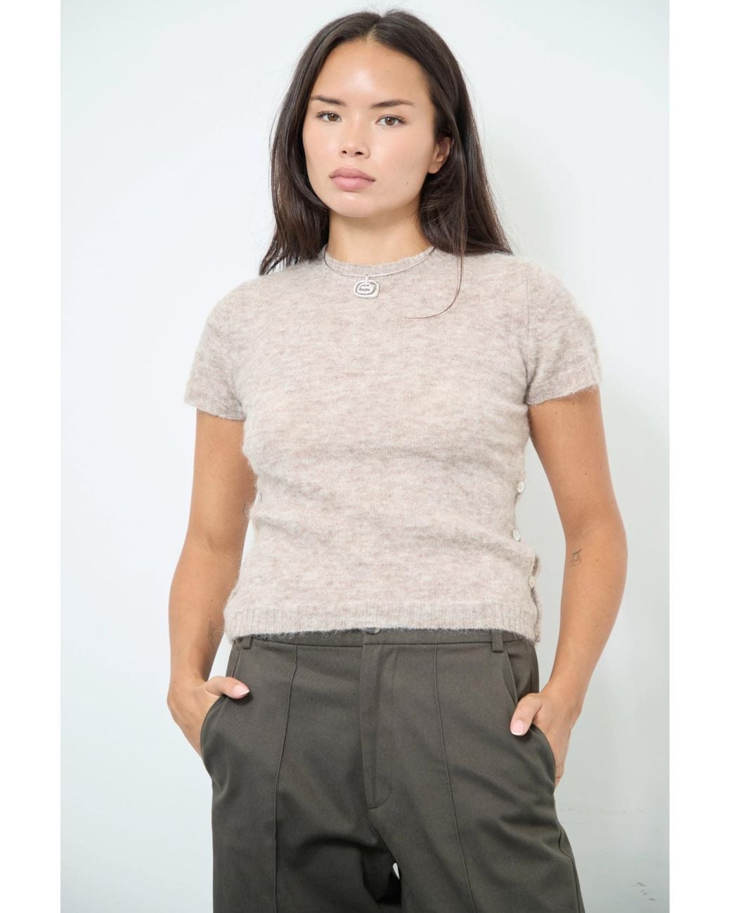 No Emotions UK Natural Twiggy Jumper