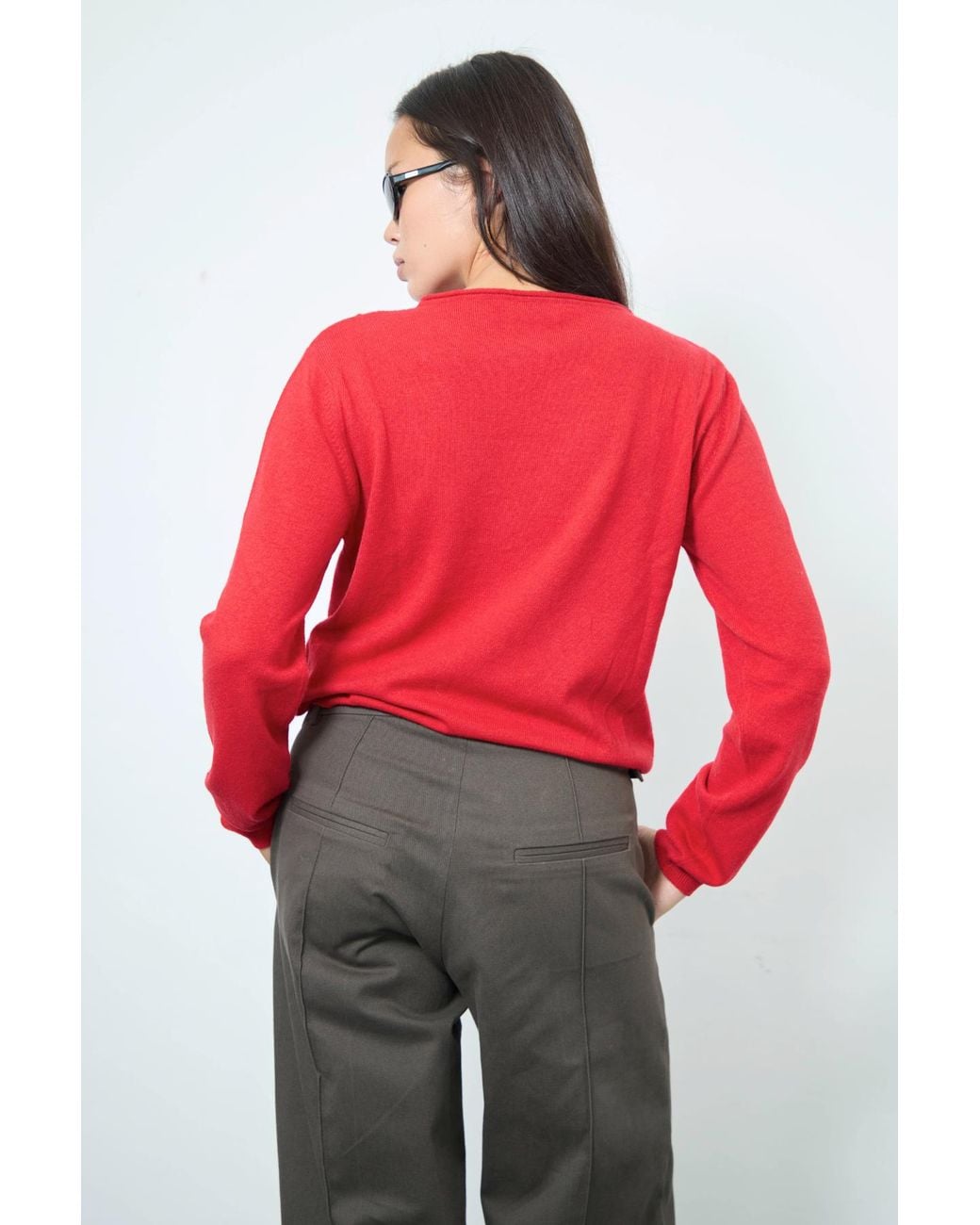 No Emotions UK Red Alma Cardigan