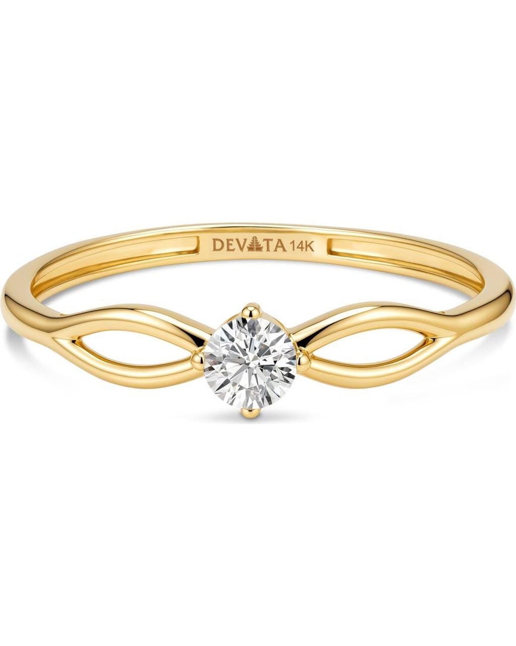DEVATA Metallic Love Knot Ring