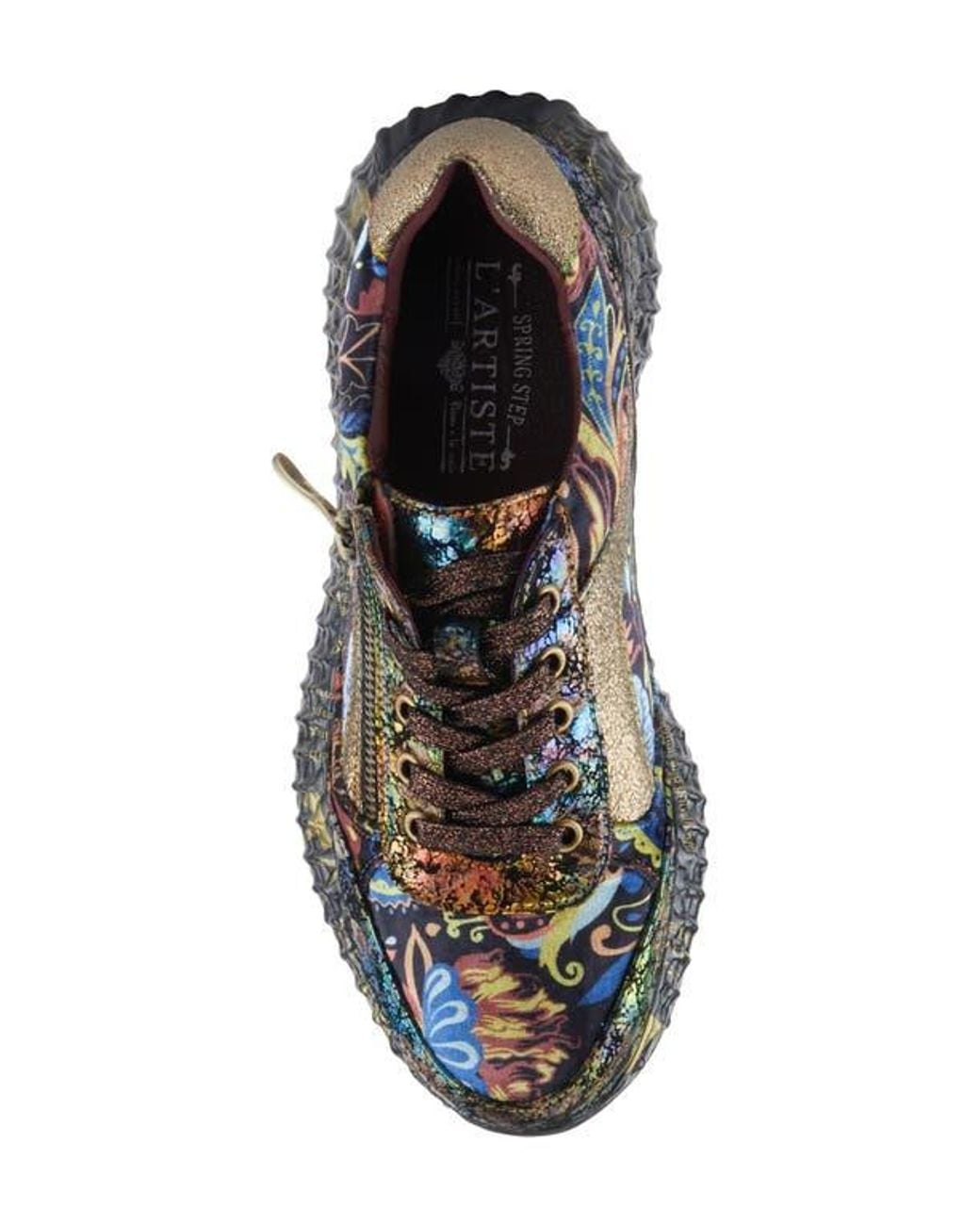 Spring Step Blue Javana Platform Sneaker