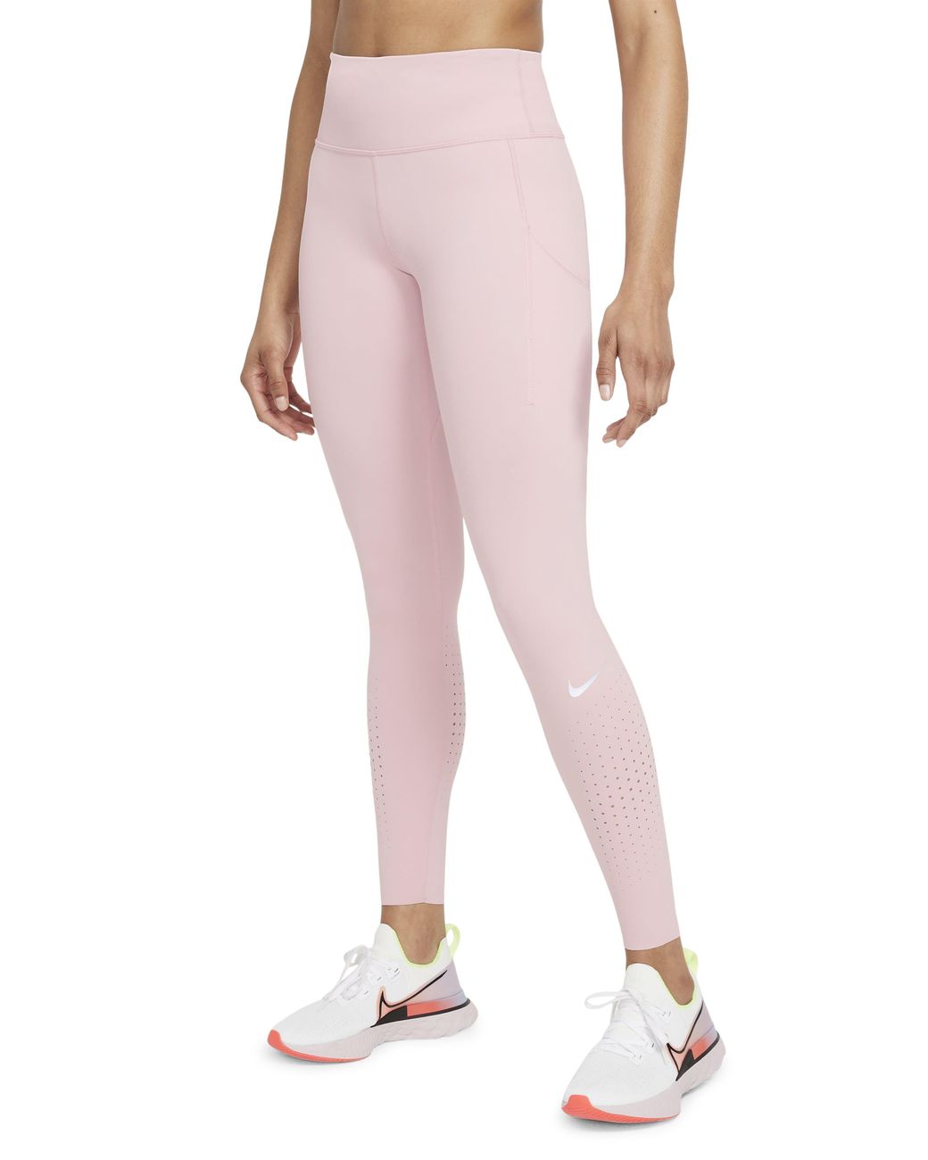 Nike Epic Luxe Drifit Pocket Running Tights in Pink Lyst