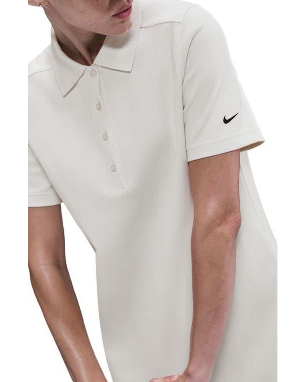 Nike Dri-Fit Polo Golf Dress in White | Lyst