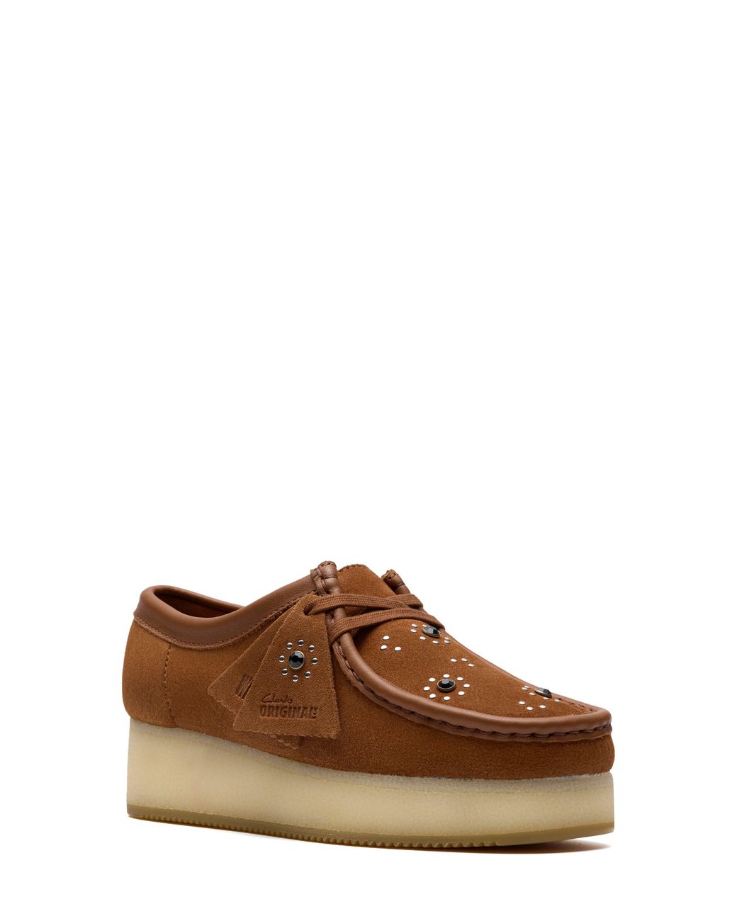 Clarks Brown Wallacraft Bee Platform Driving Shoe