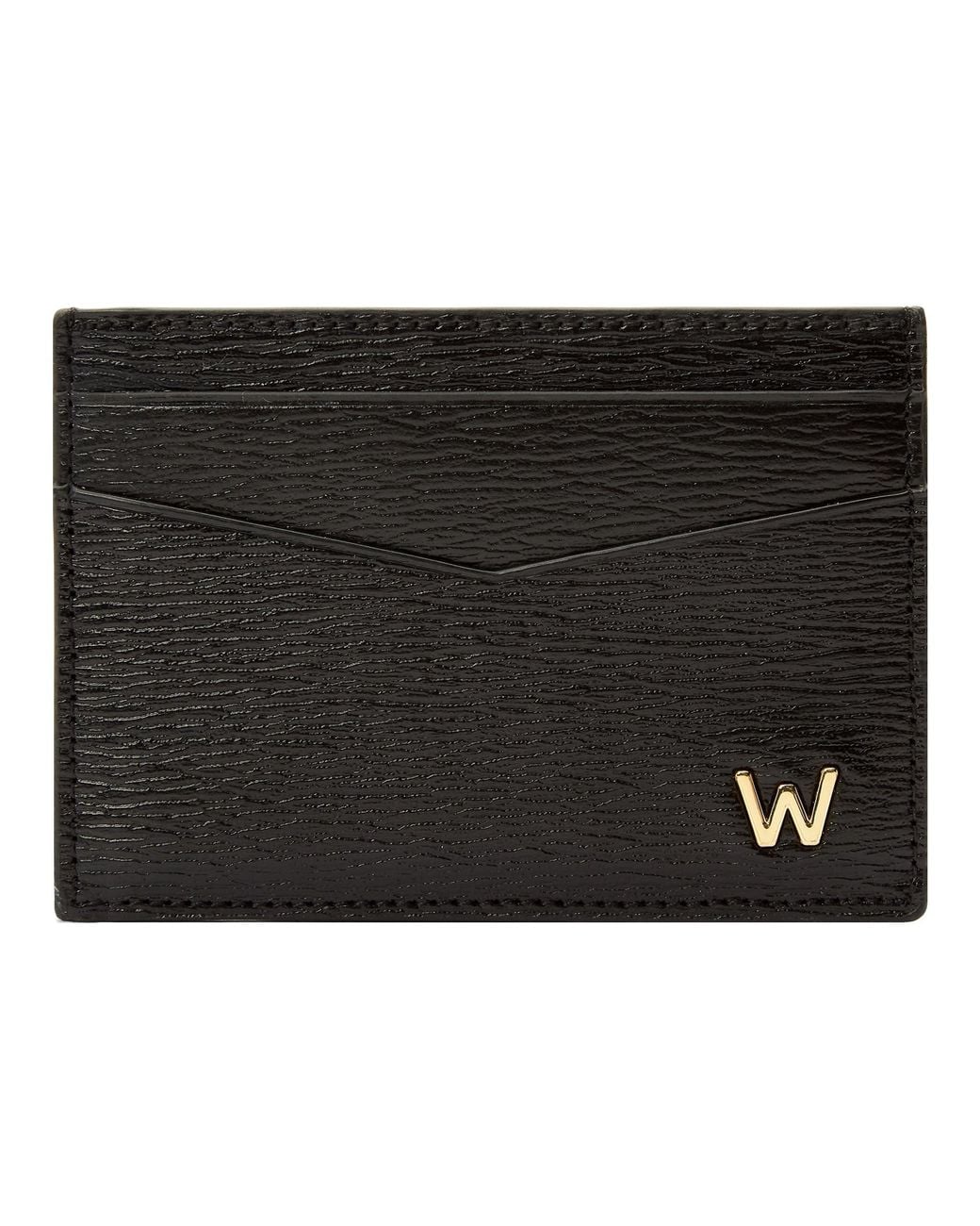 Wolf Black W Cardholder for men