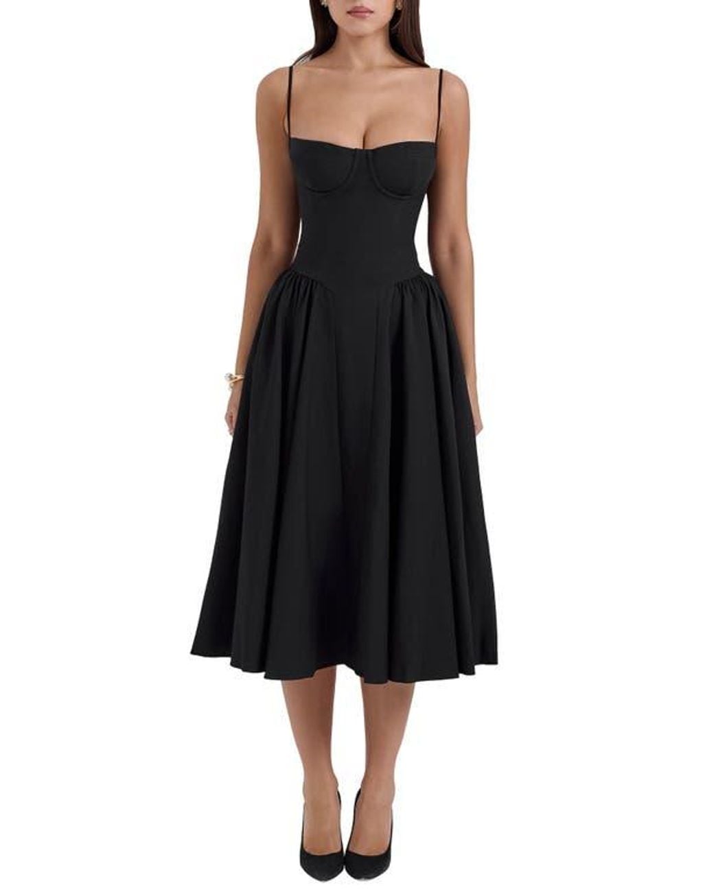 slim fit dress slacks ROSIE Fit and Flare Mini Dress main image 1