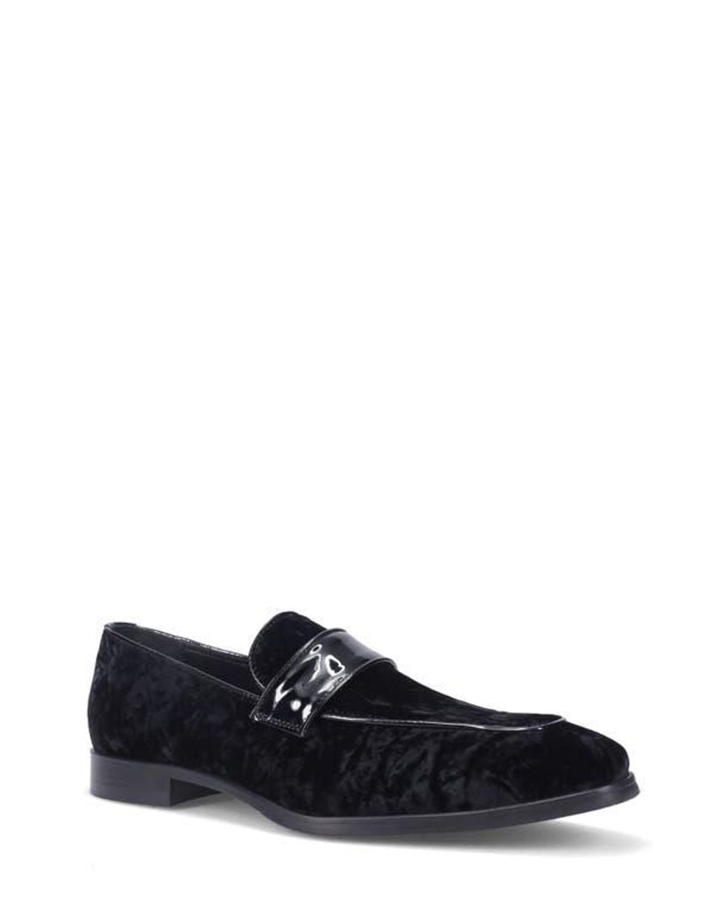 Ron White Black Tate Moc Toe Loafer for men