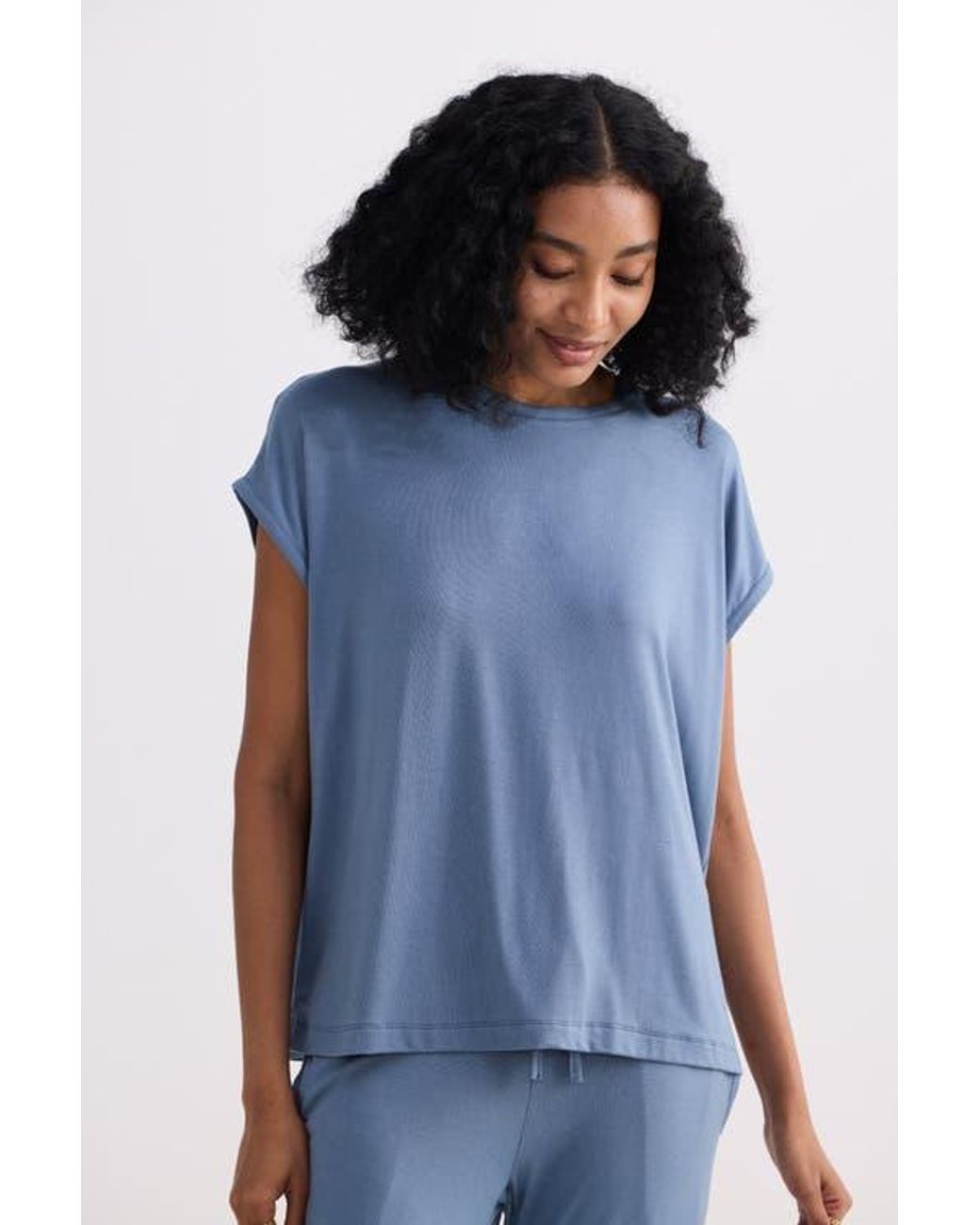 REISTOR Blue Relaxed Fit Tee Set