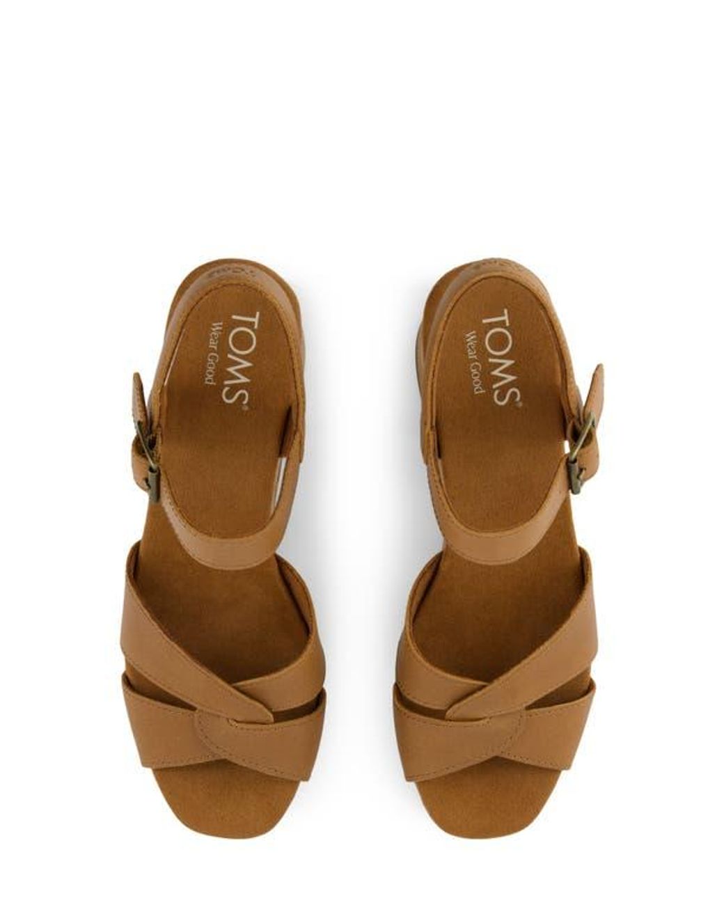 TOMS Brown Isla Platform Sandal