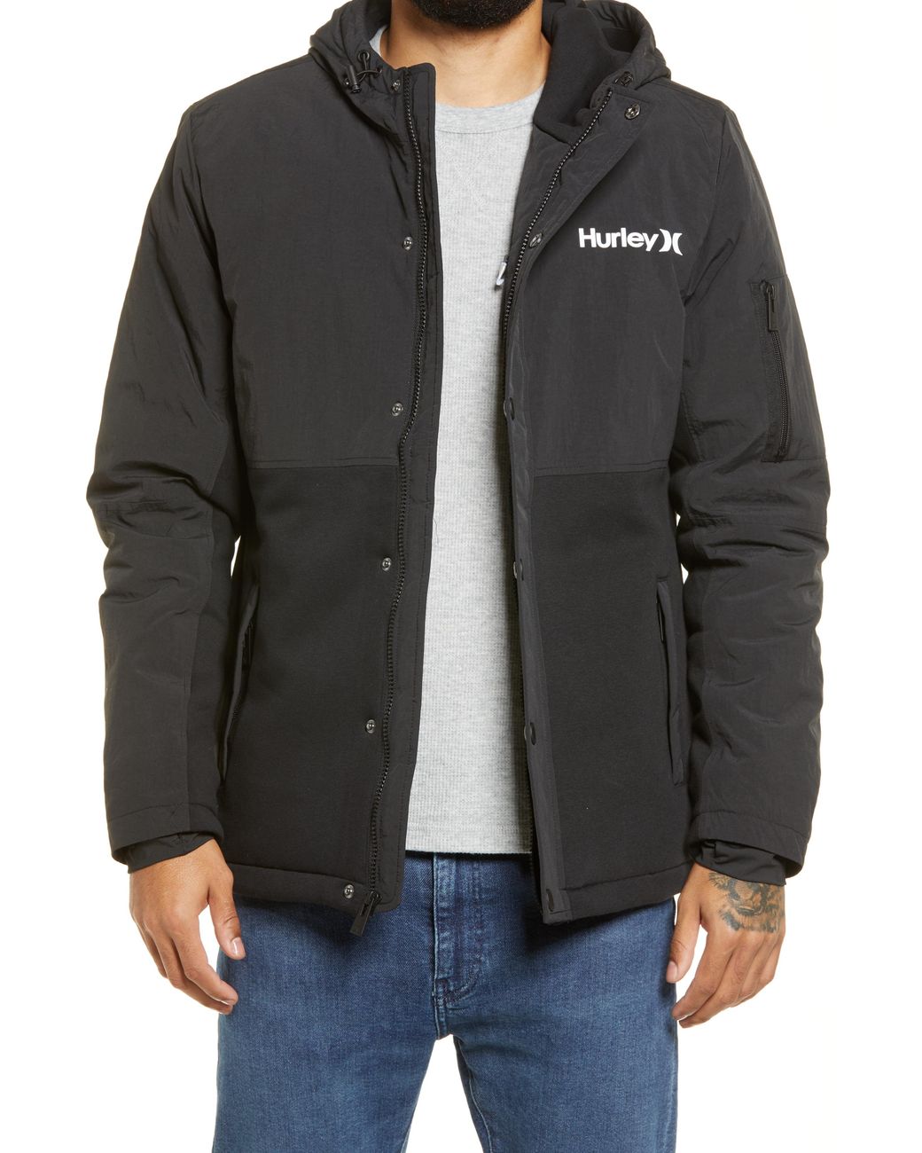 Hurley Brett Jacket in Black for Men Lyst
