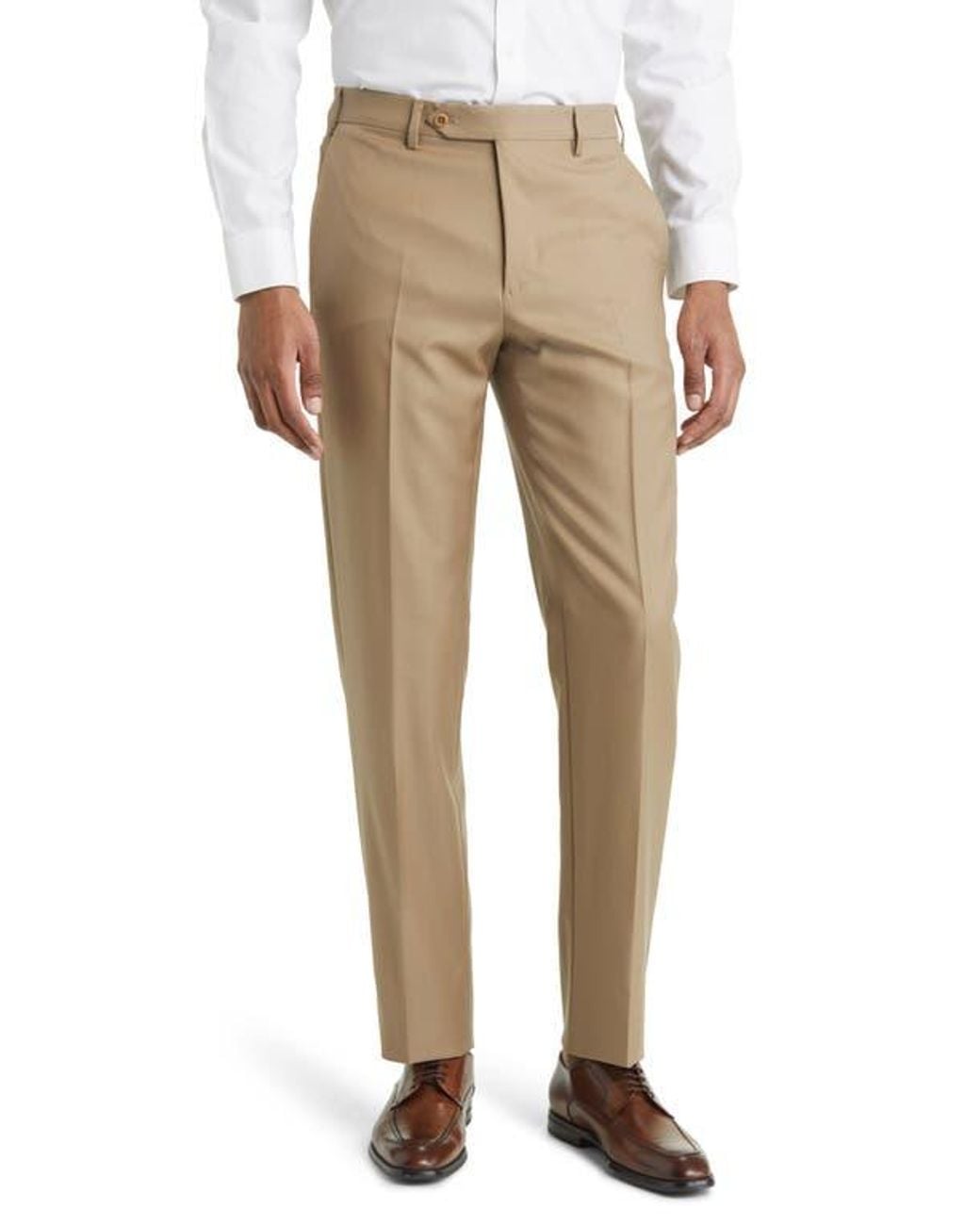Zanella Natural Devon Super 110S Serge Trousers for men