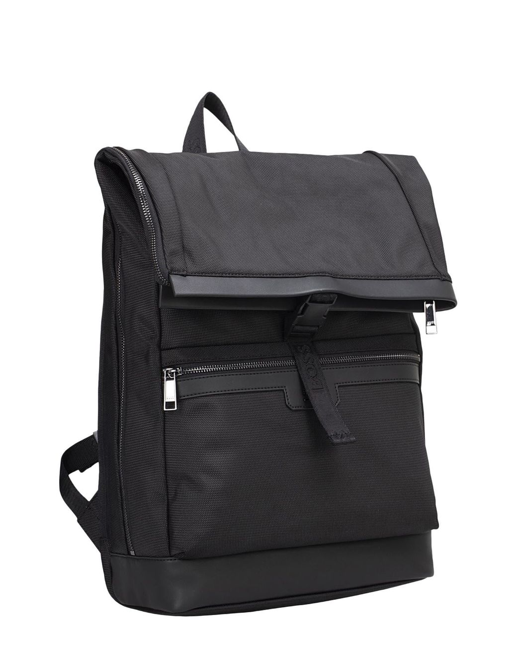 HUGO Black Ray N Roll Backpack for men