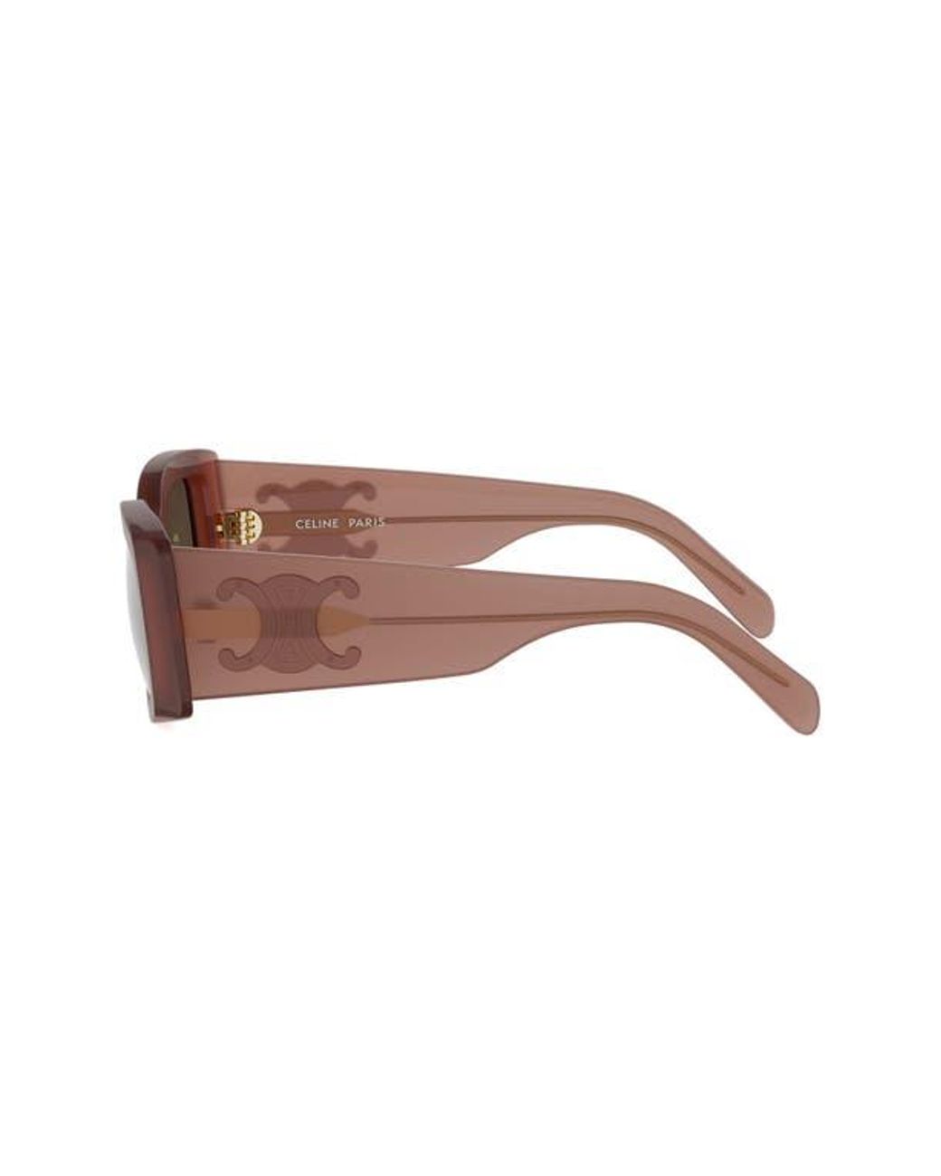 Céline Brown Maxi Triomphe 53Mm Gradient Rectangular Sunglasses