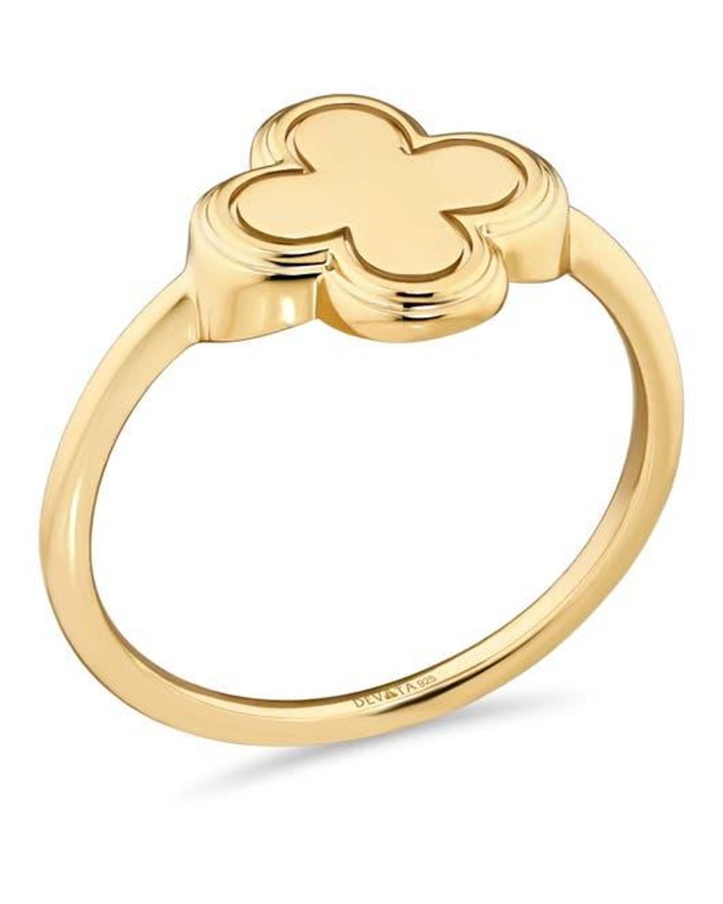 DEVATA Metallic Clover Ring
