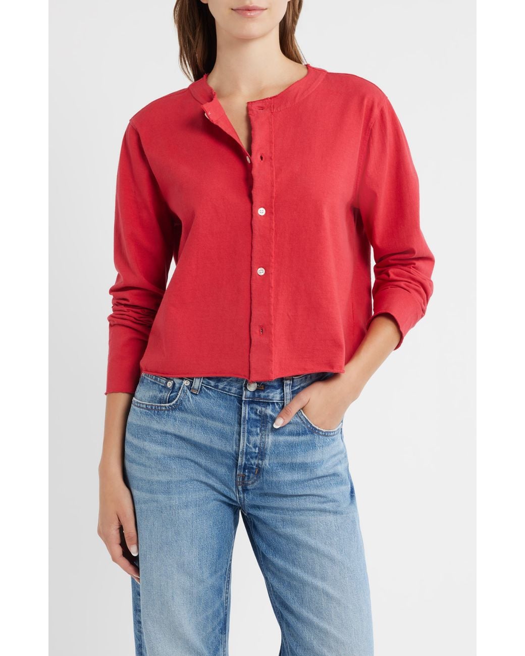 Frank & Eileen Red Jackie Cardigan