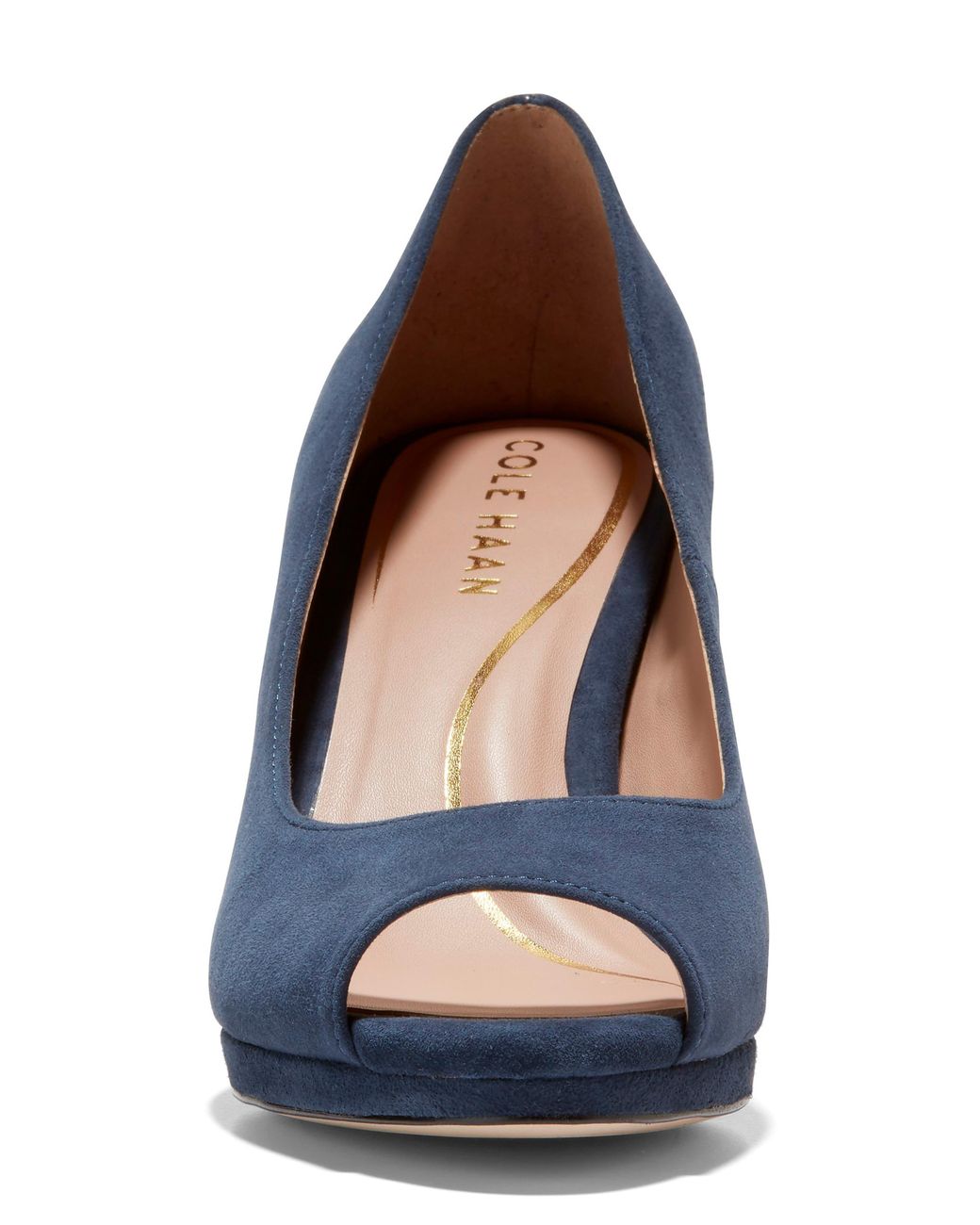 Cole Haan Drado Peep Toe Pump in Blue | Lyst