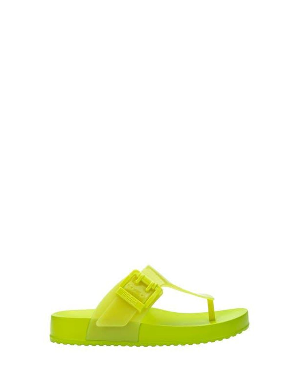 Melissa Yellow Cozy Platform Flip Flop
