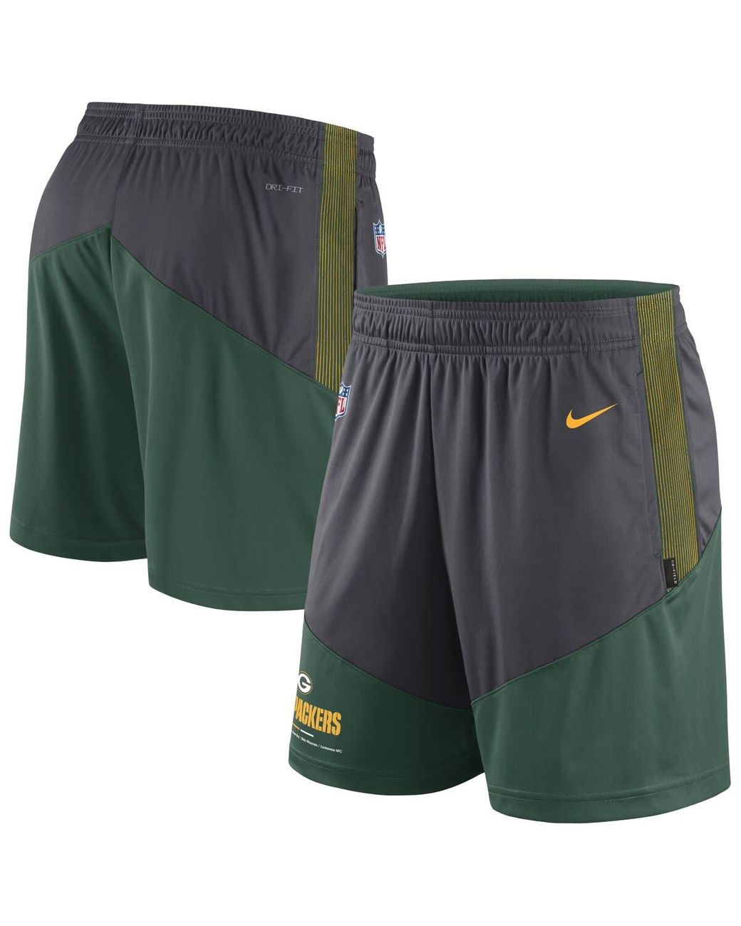 Men's Nike Gray Green Bay Packers Sideline Property of Performance