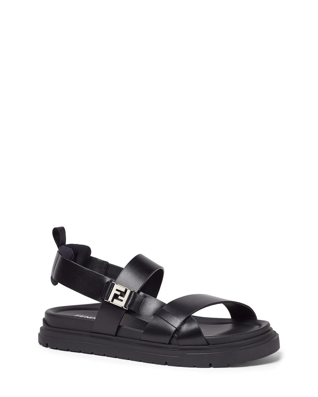 Fendi Black Ff Sandal for men