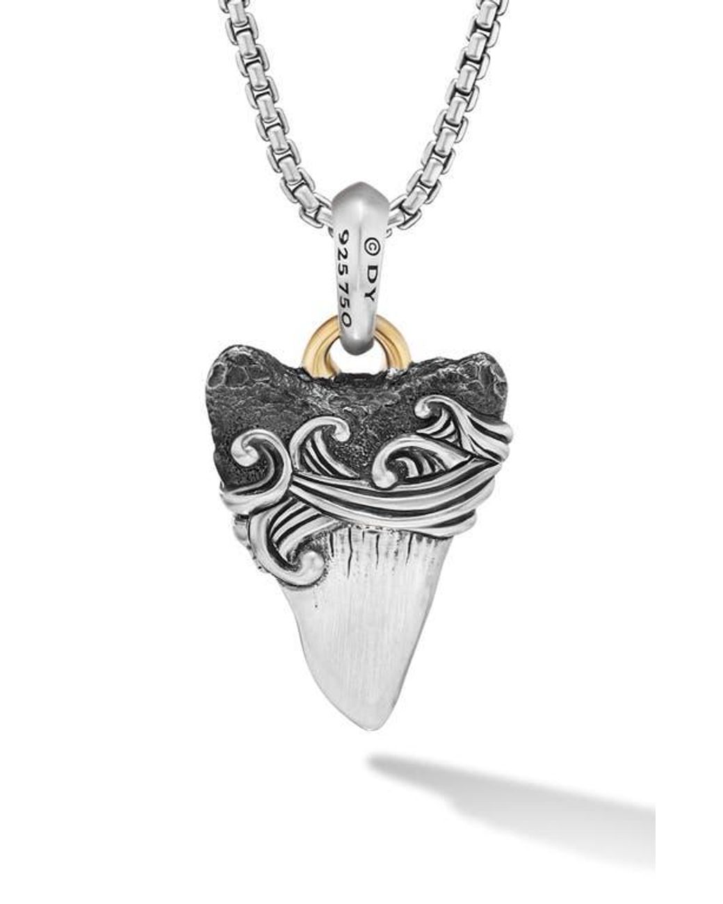 David Yurman Metallic Waves Shark Tooth Enhancer for men