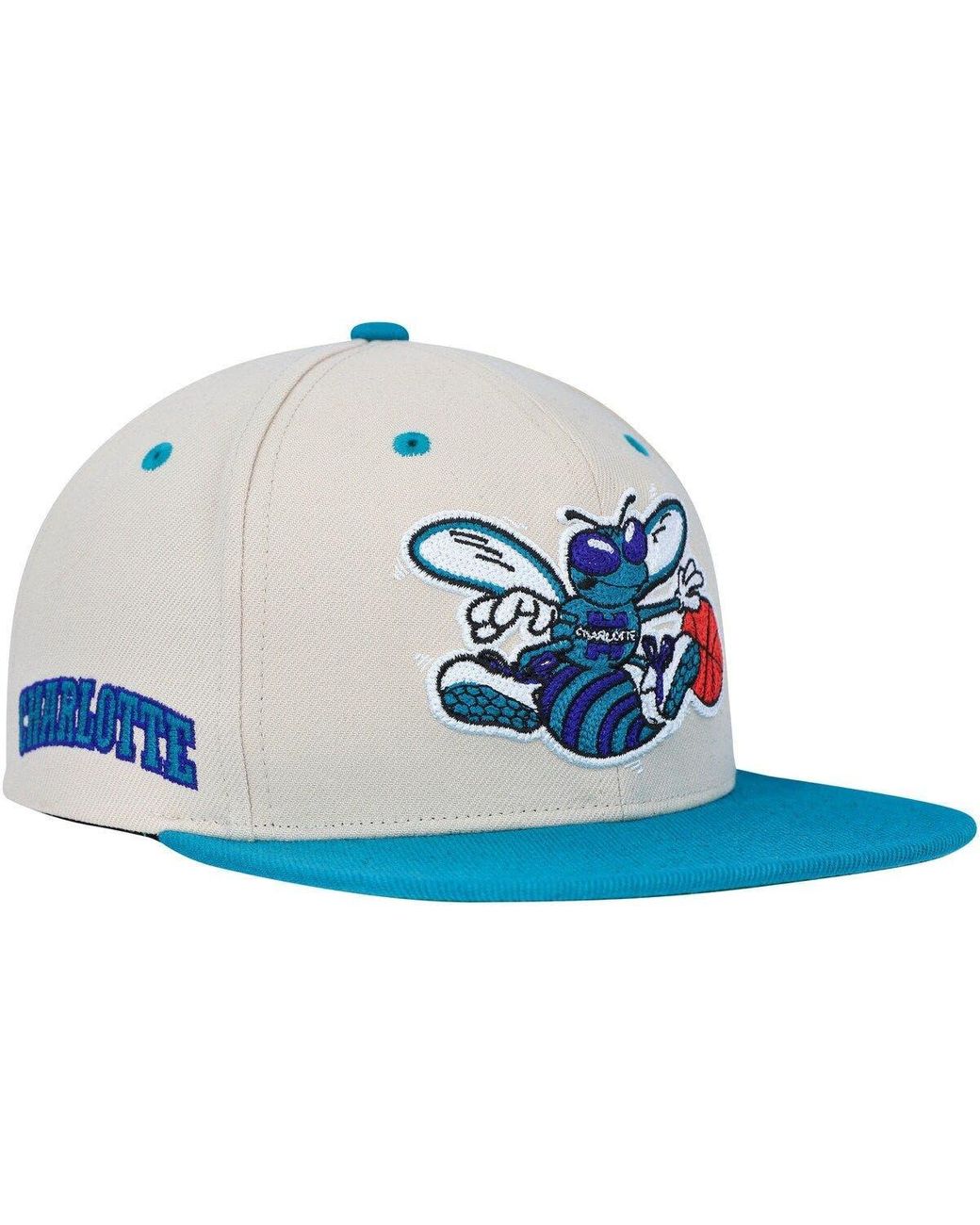Mitchell & Ness /teal Charlotte Hardwood Classics 2tone Chainstitch Snapback Hat At