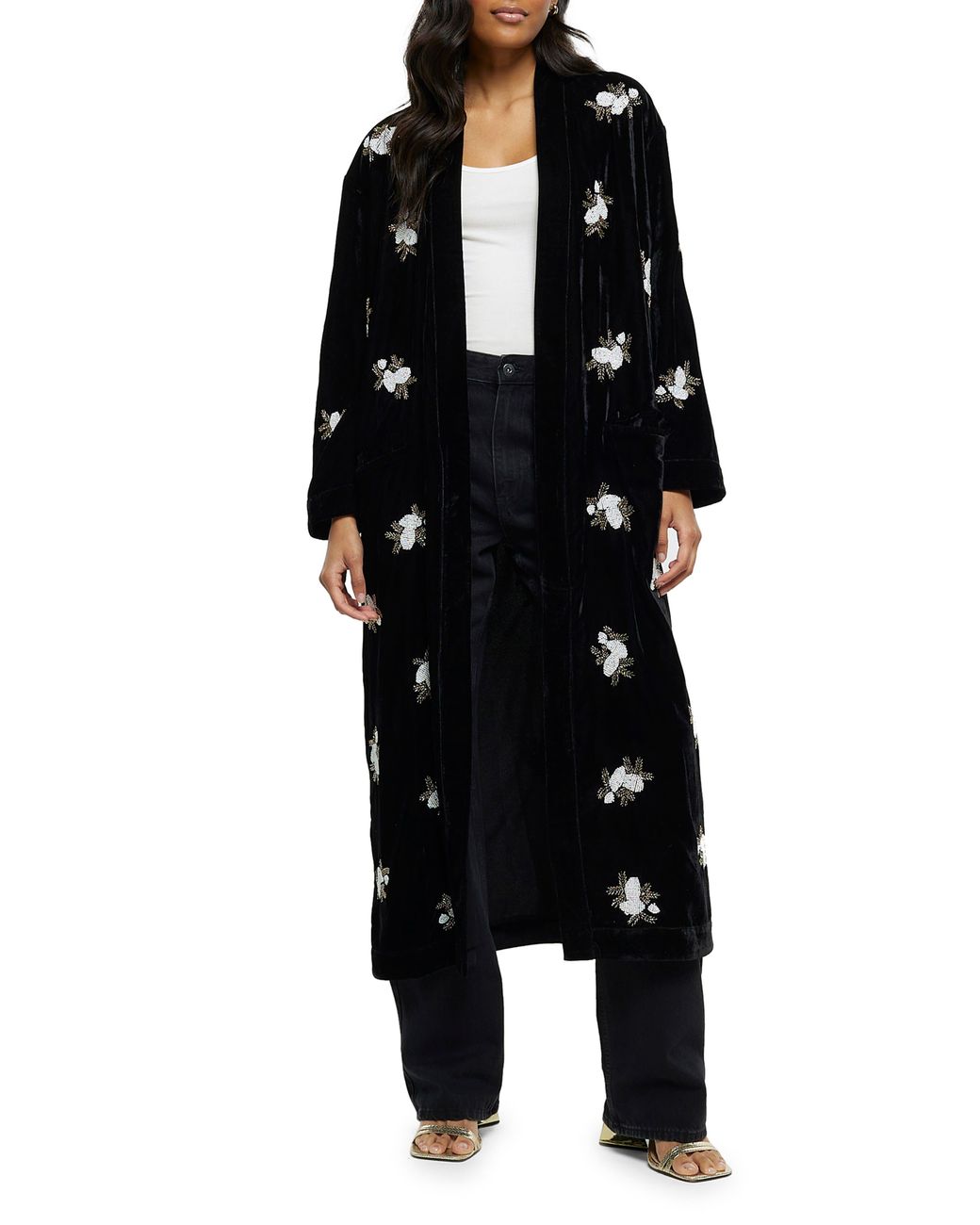 Beaded hotsell duster jacket