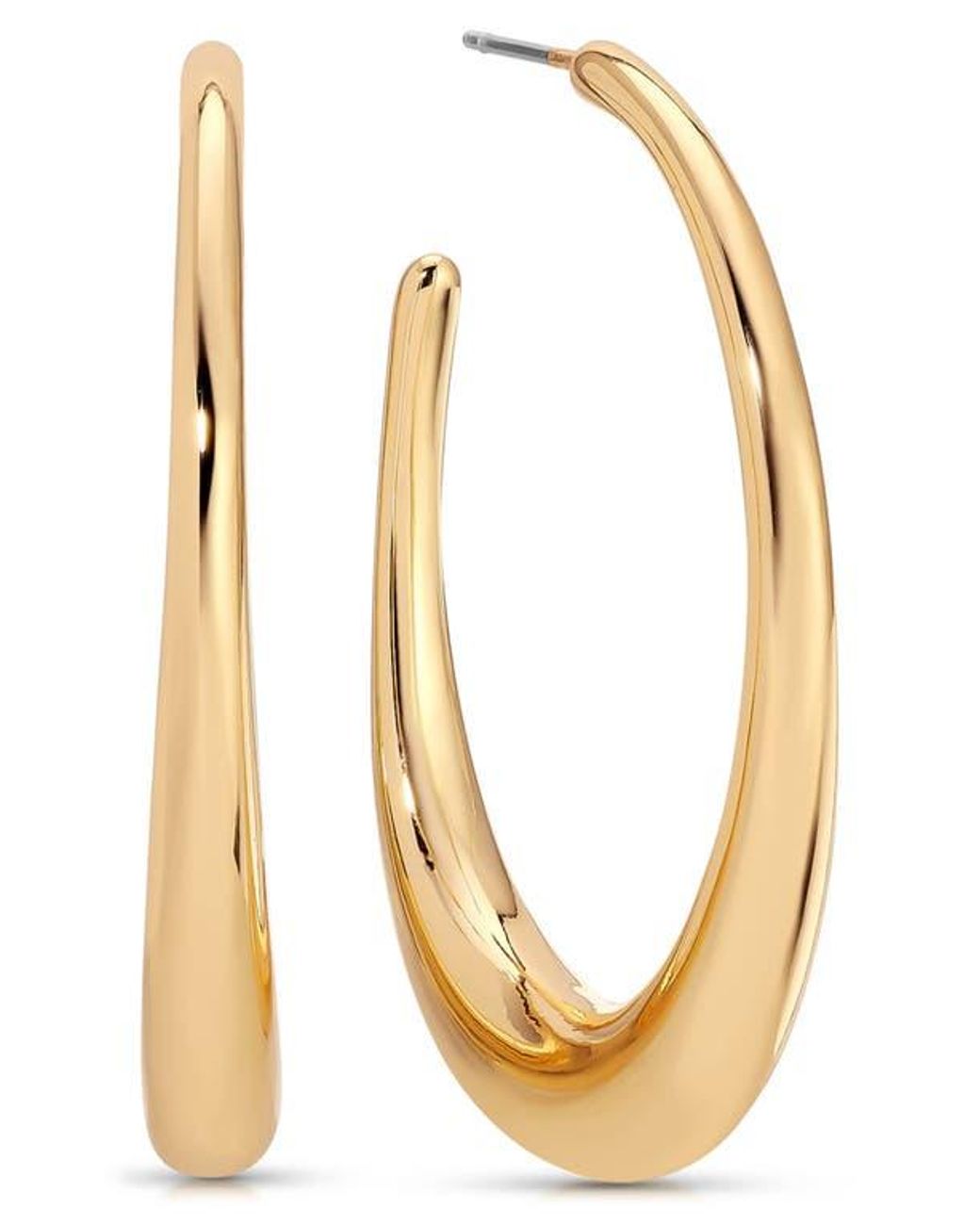Ettika Metallic Eclipse Hoop Earrings