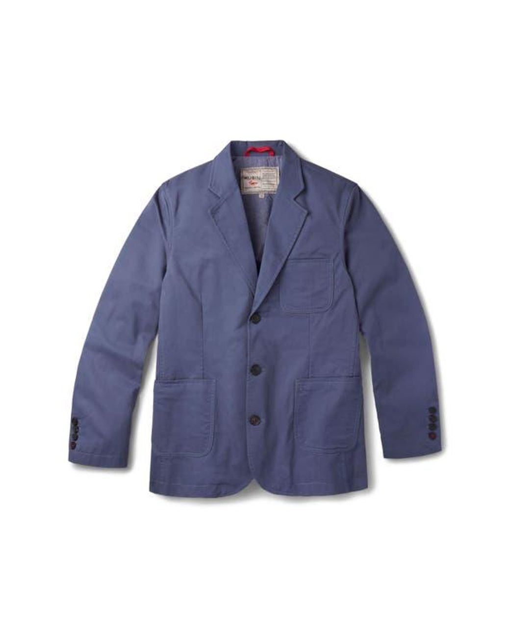 aubi Blue Mareham Patch Pocket Blazer for men