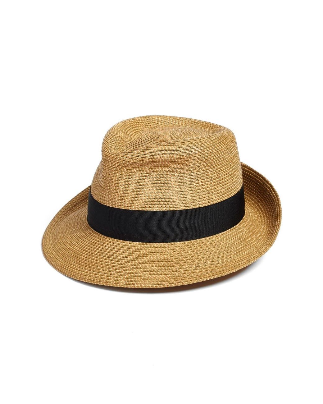 Eric Javits Natural Classic Squishee Straw Packable Fedora Sun Hat