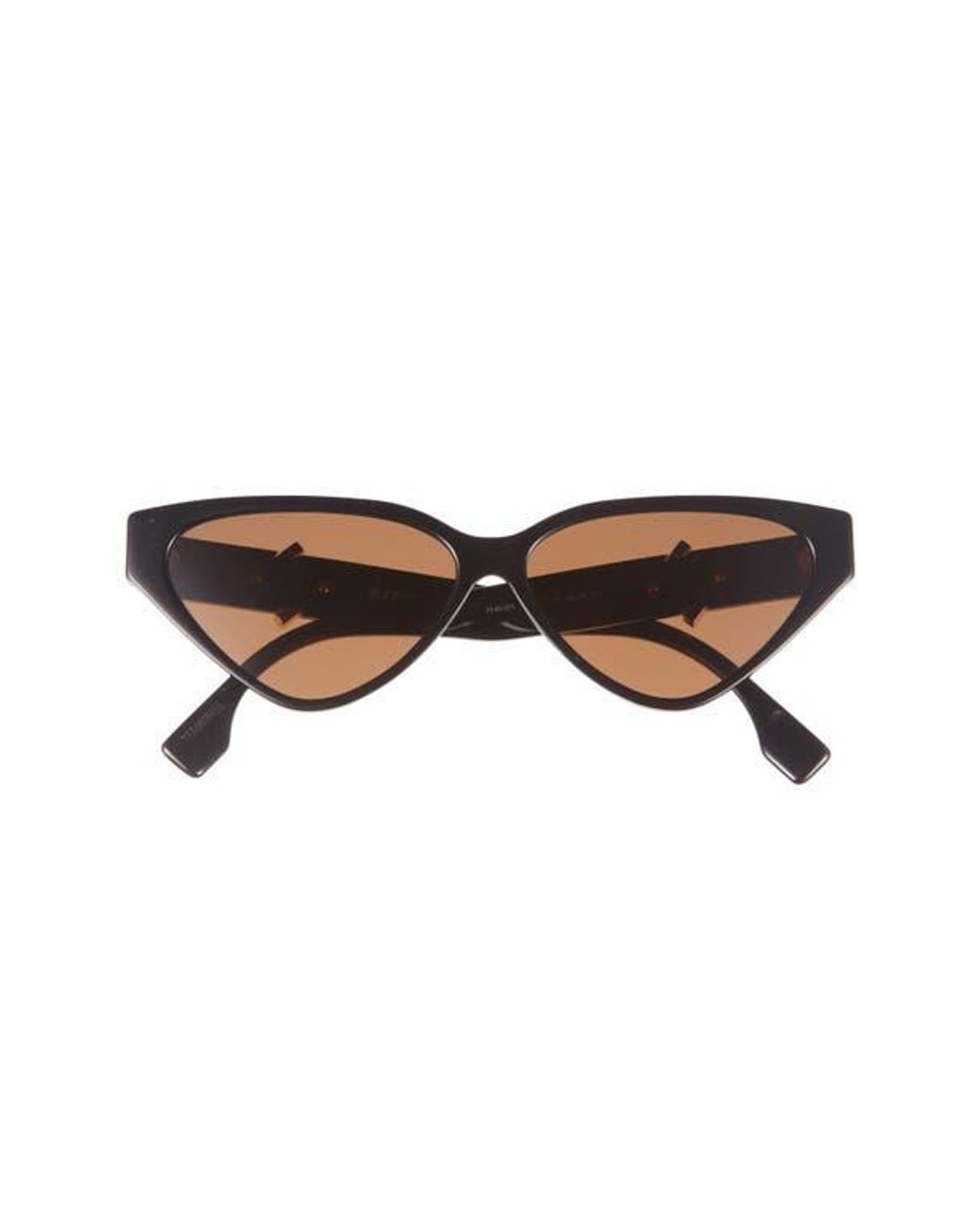 Fendi Ff Diamonds 57Mm Cat Eye Sunglasses in Brown | Lyst