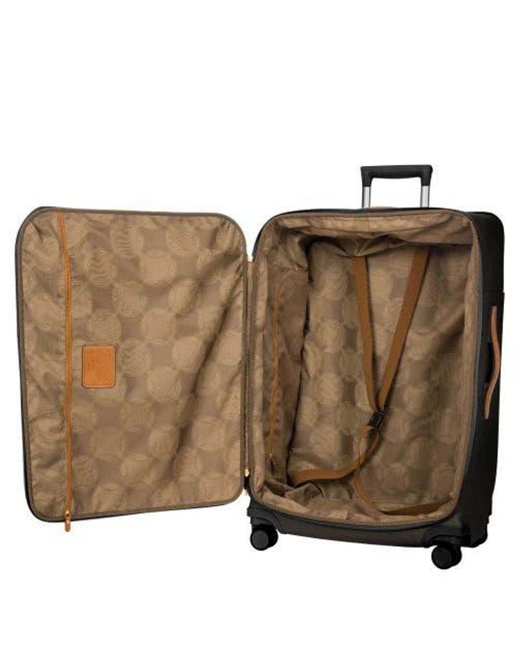 Bric's Black Firenze Softside 30 Large Checked Compound Spinner Luggage
