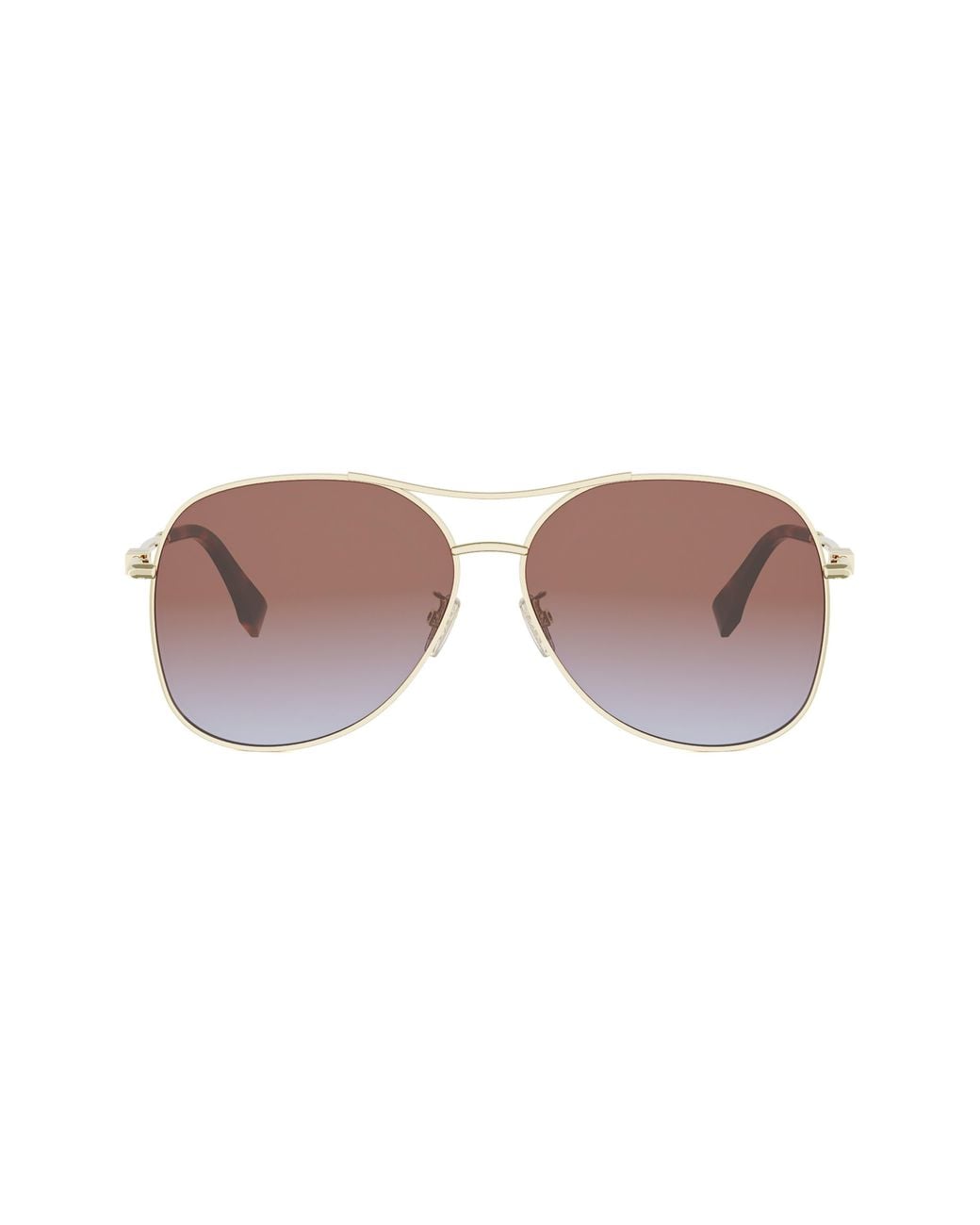 Fendi Brown Graphy 61Mm Gradient Pilot Sunglasses for men