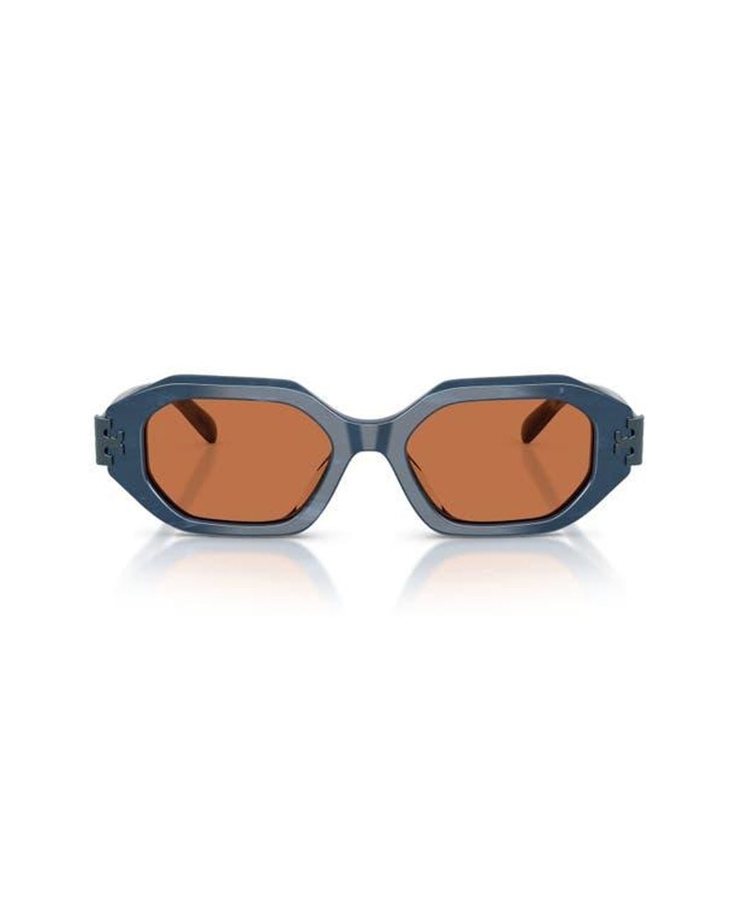 Tory Burch Brown 51Mm Irregular Sunglasses
