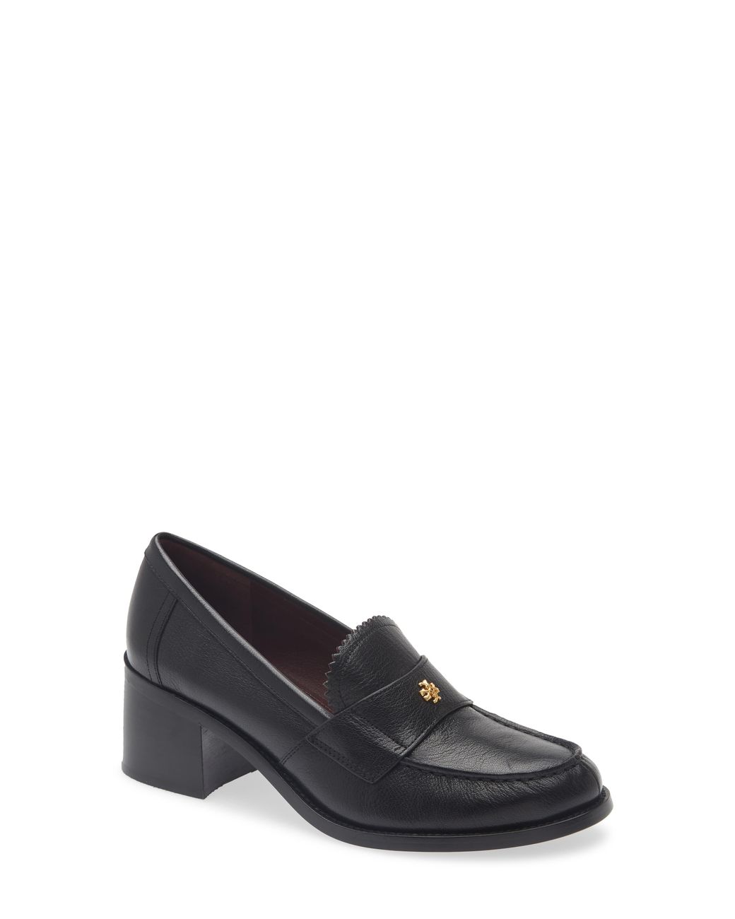 Tory Burch Black Double T Logo Loafer Pump
