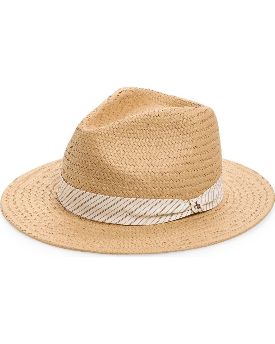 Rag & Bone Natural Packable Straw Fedora