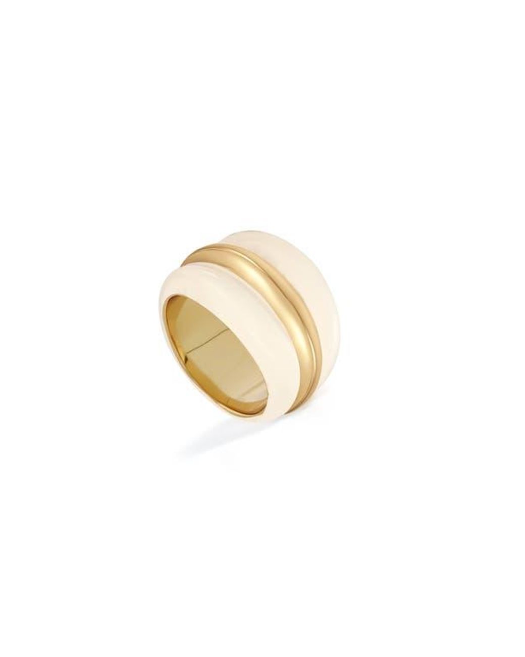 Retro Chic White Ostuni Ring