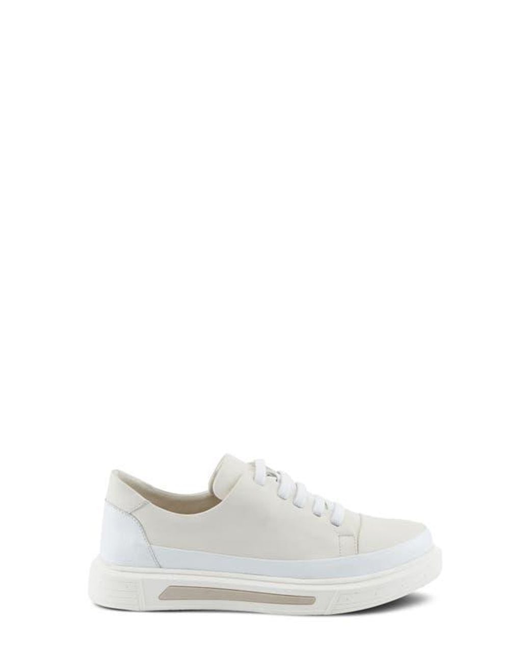 Spring Step White Dune Platform Sneaker